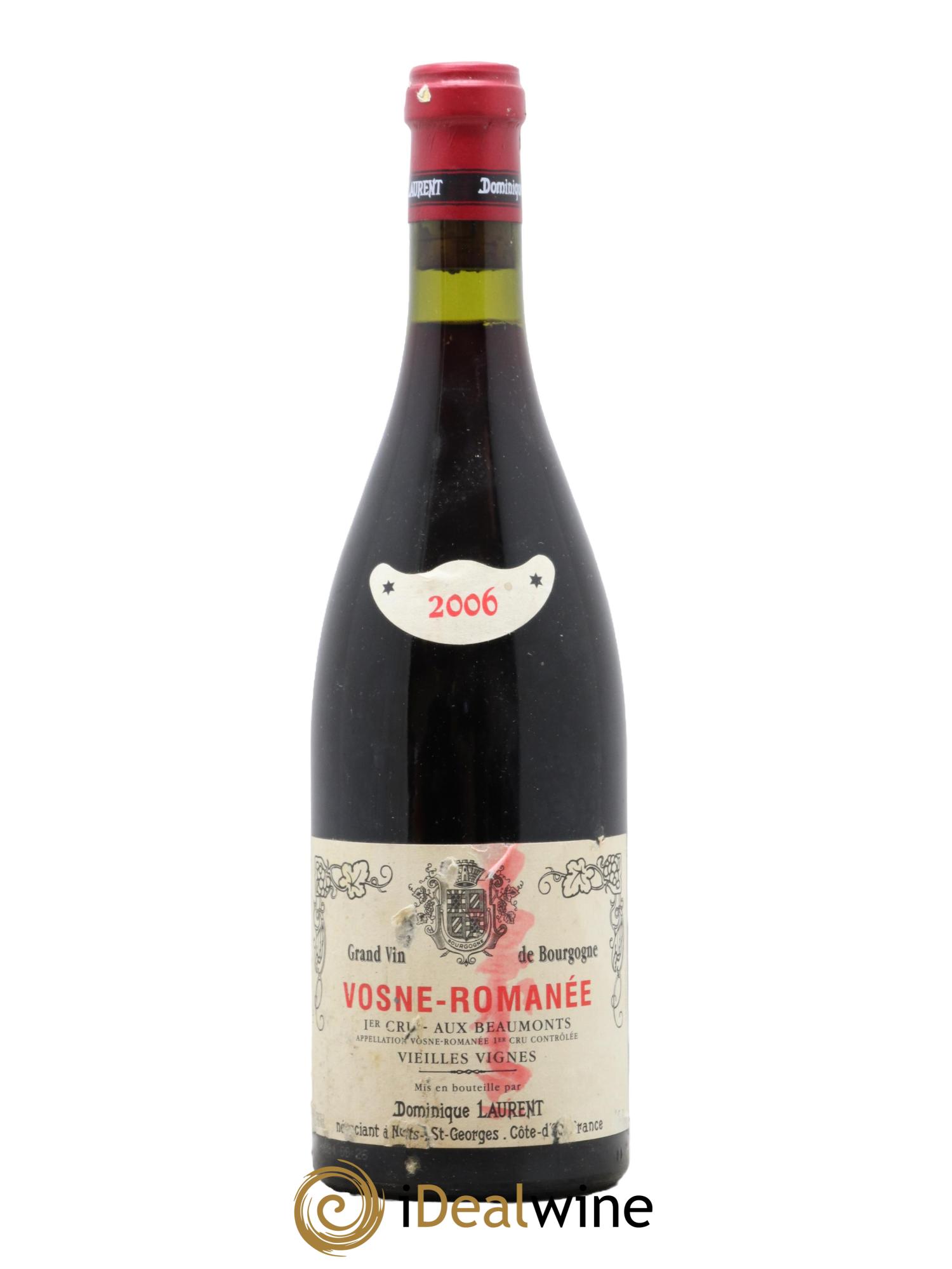 Vosne-Romanée 1er Cru Aux Beaumonts Vieilles Vignes Dominique Laurent 2006 - Posten von 1 Flasche - 0