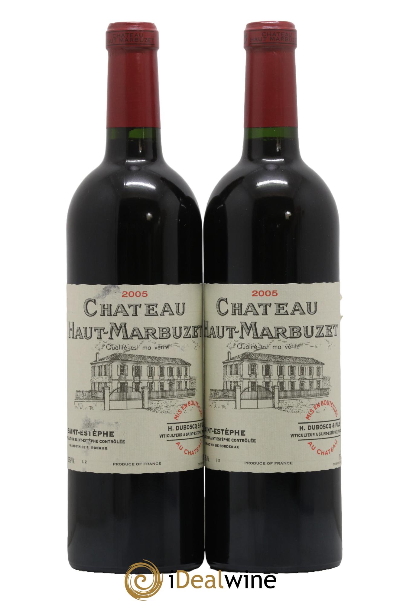 Château Haut Marbuzet 2005 - Lot de 2 bouteilles - 0