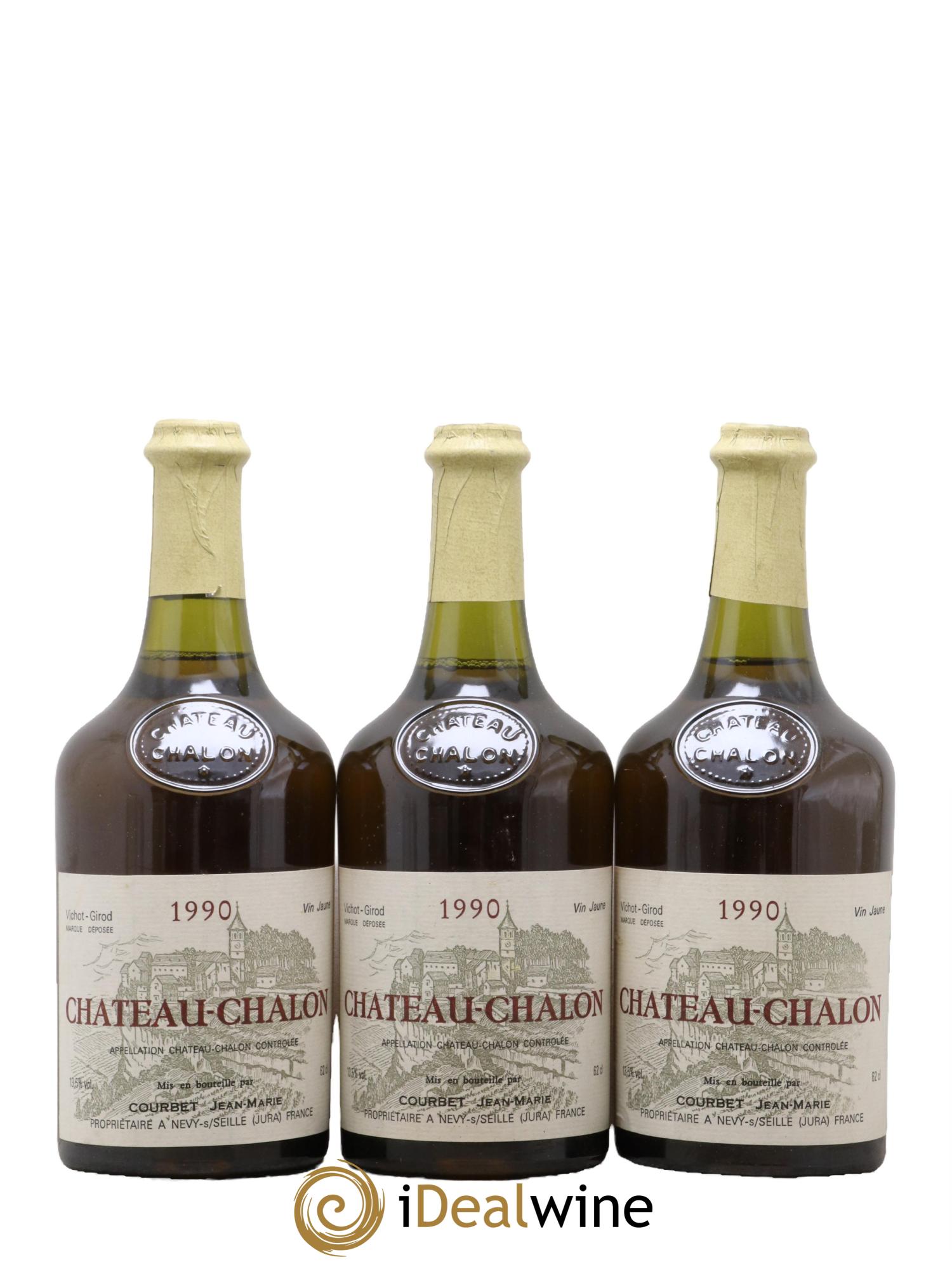 Château-Chalon Courbet 1990 - Posten von 3 Clavelin - 0