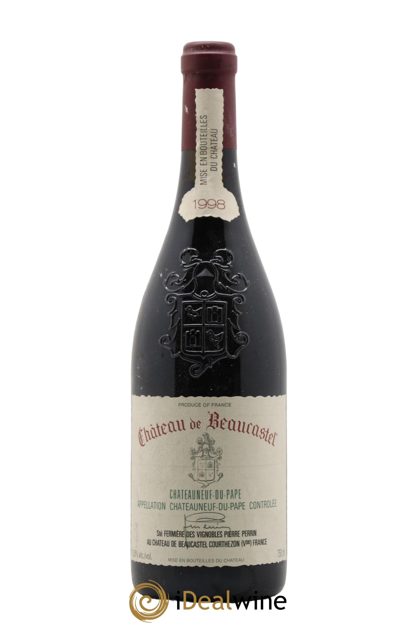 Châteauneuf-du-Pape Château de Beaucastel Famille Perrin 1998 - Lot of 1 bottle - 0