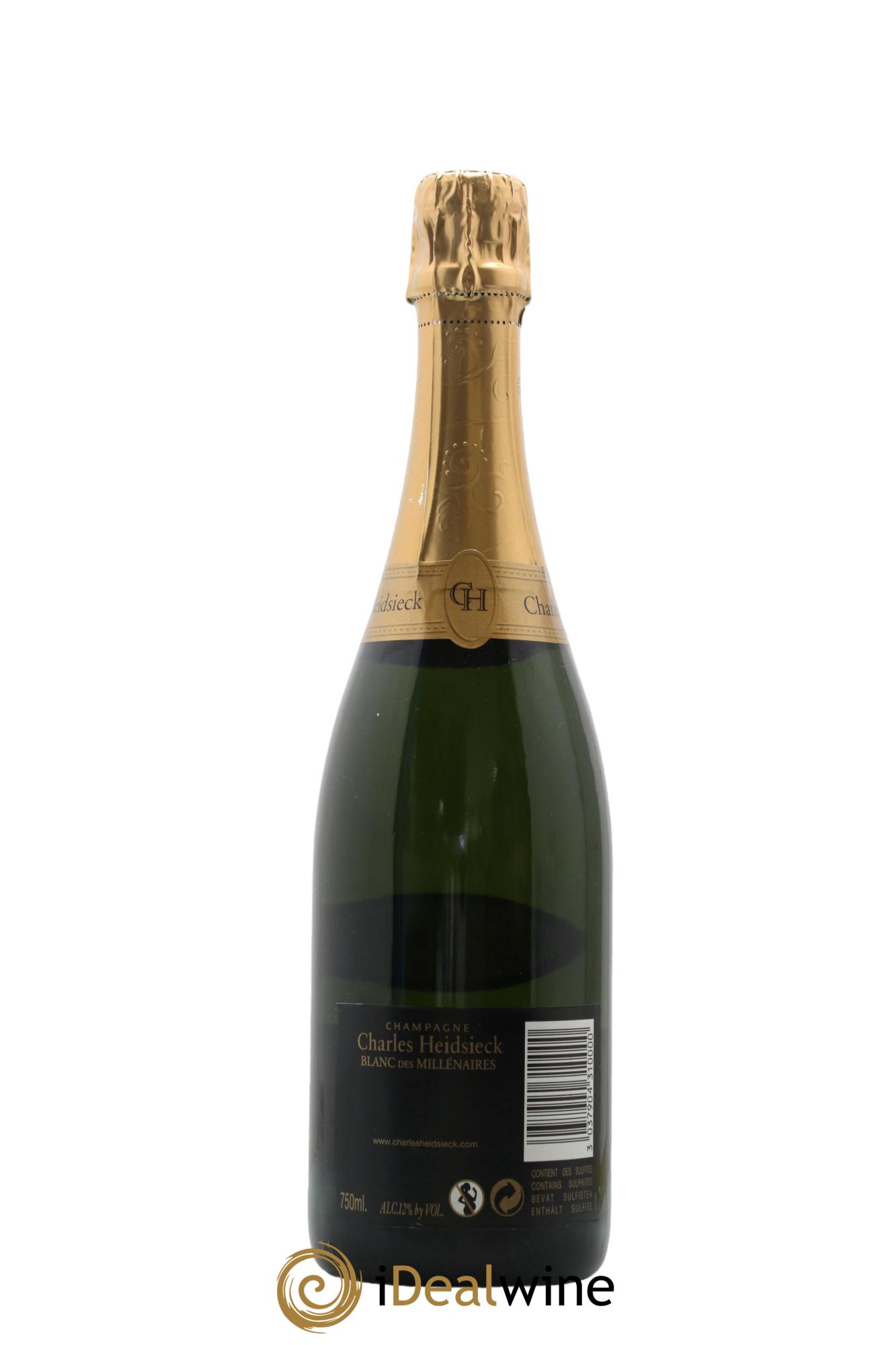 Blanc de Blancs Blanc des Millénaires Brut Charles Heidsieck  1995 - Lot de 1 bouteille - 2