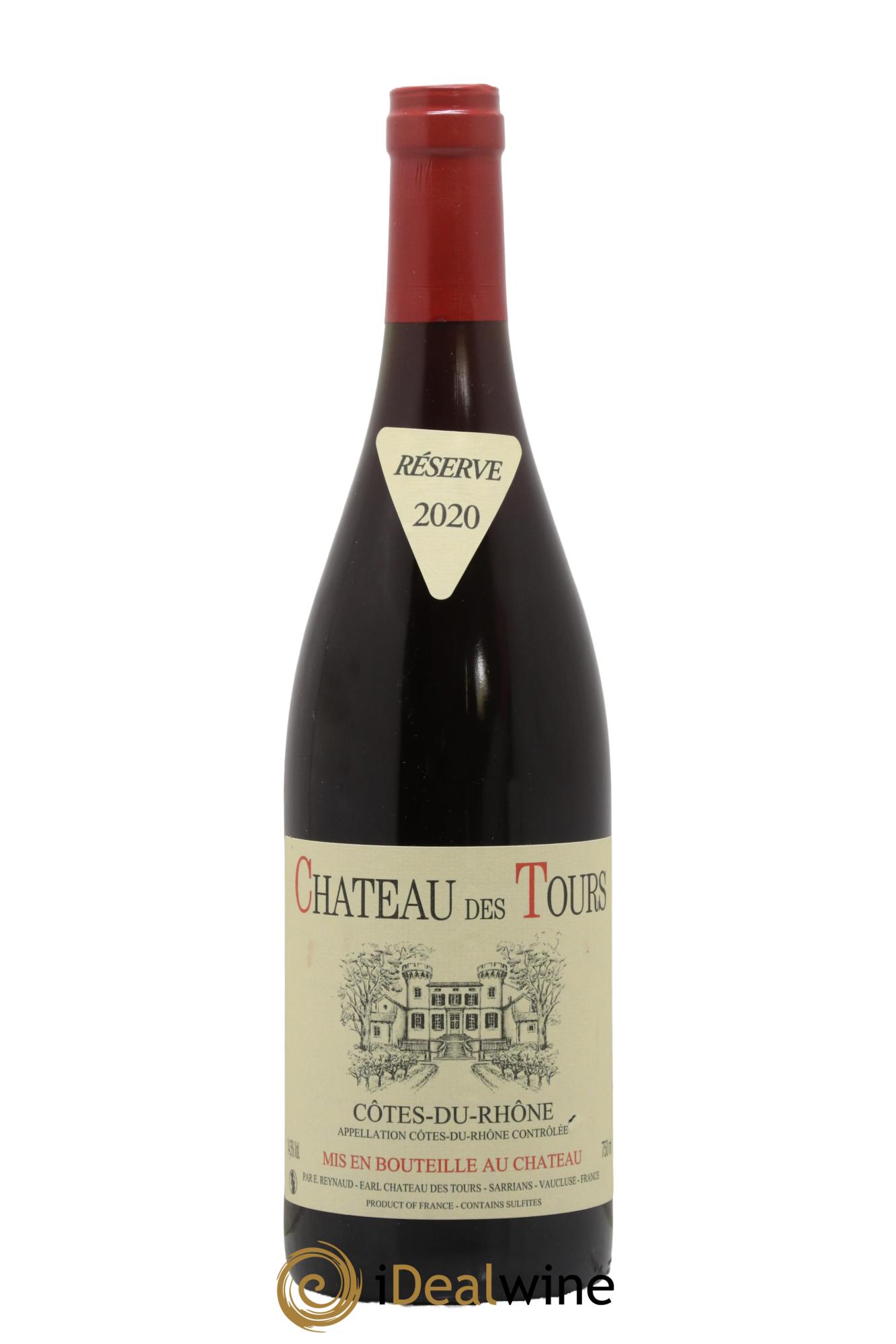 Côtes du Rhône Château des Tours Emmanuel Reynaud  2020 - Lot de 1 bouteille - 0