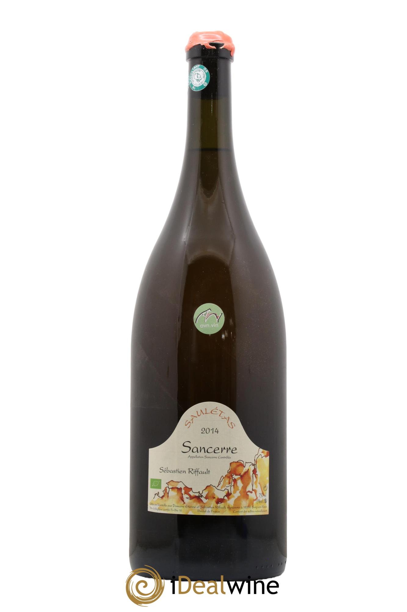 Sancerre Sauletas Domaine Sébastien Riffault 2014 - Lot de 1 double magnum - 0