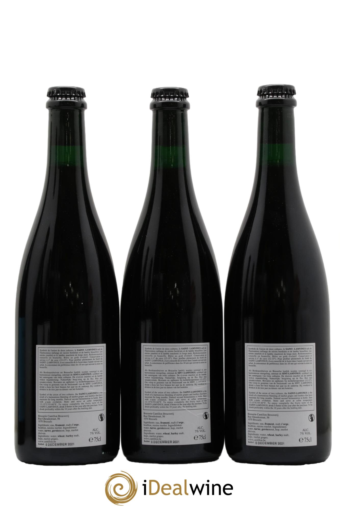 Bière Cantillon Saint Lamvinus - Posten von 3 Flaschen - 1