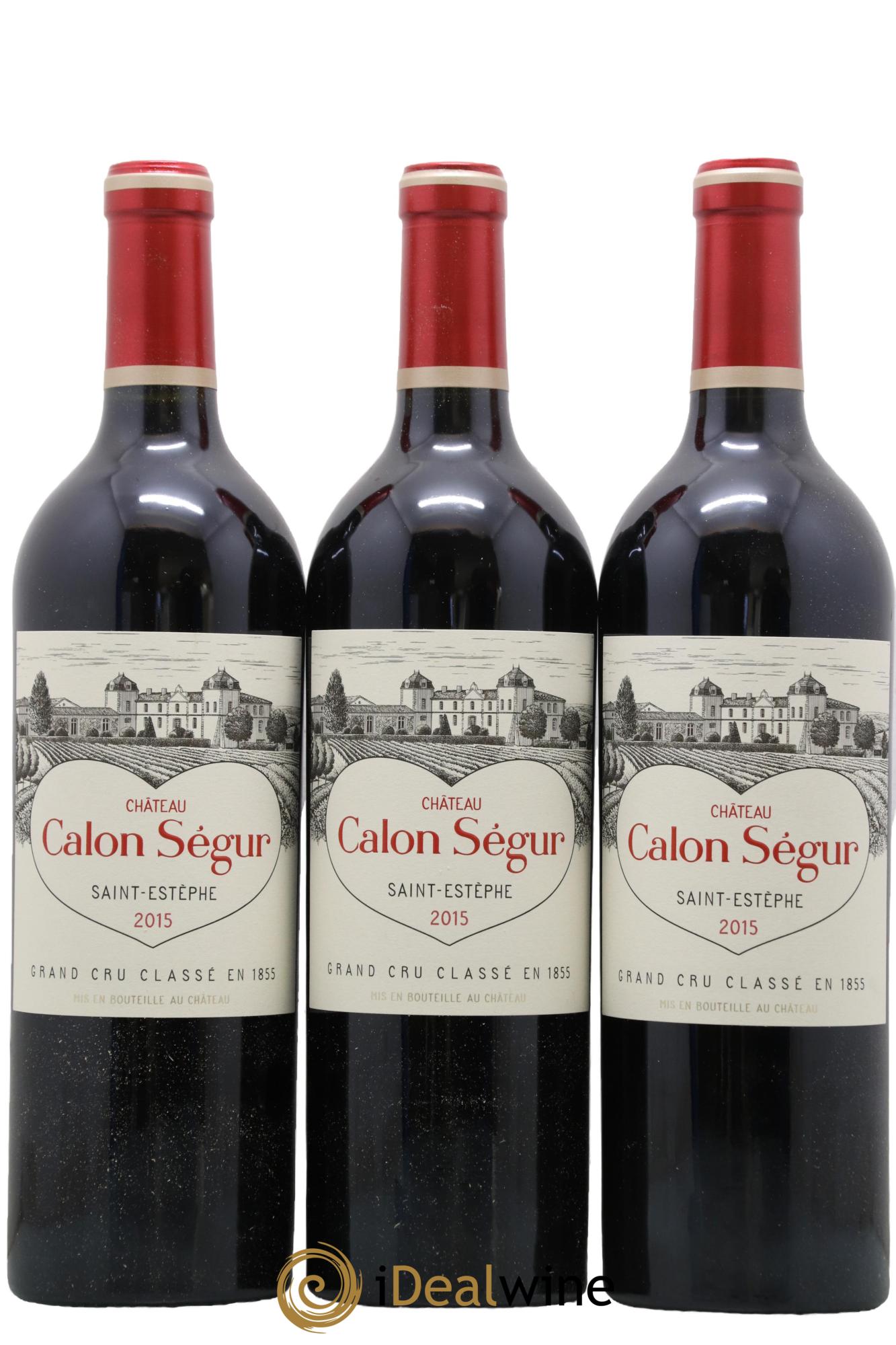 Château Calon Ségur 3ème Grand Cru Classé 2015 - Lot de 3 bouteilles - 0