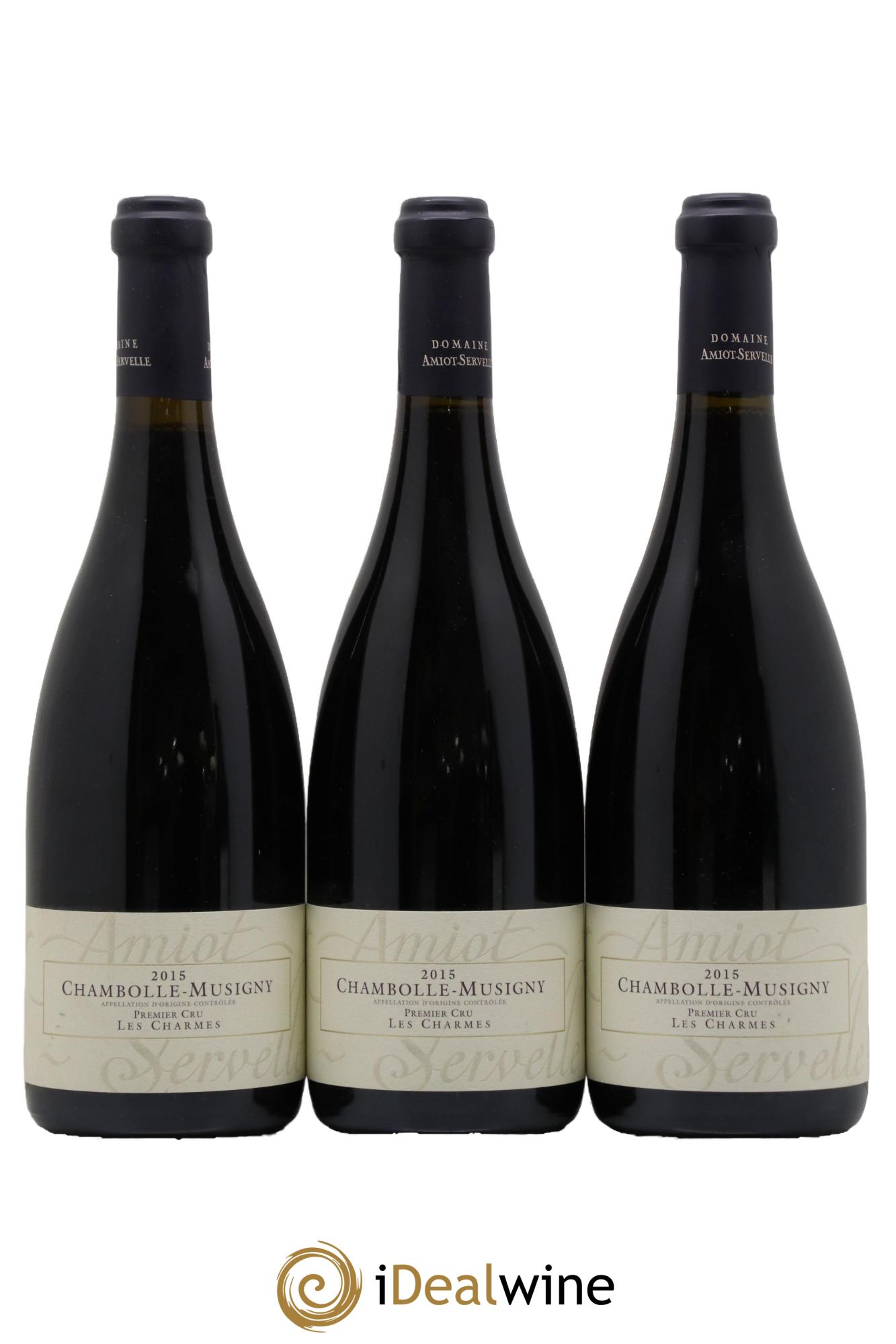 Chambolle-Musigny 1er Cru Les Charmes Amiot-Servelle  2015 - Lot de 3 bouteilles - 0