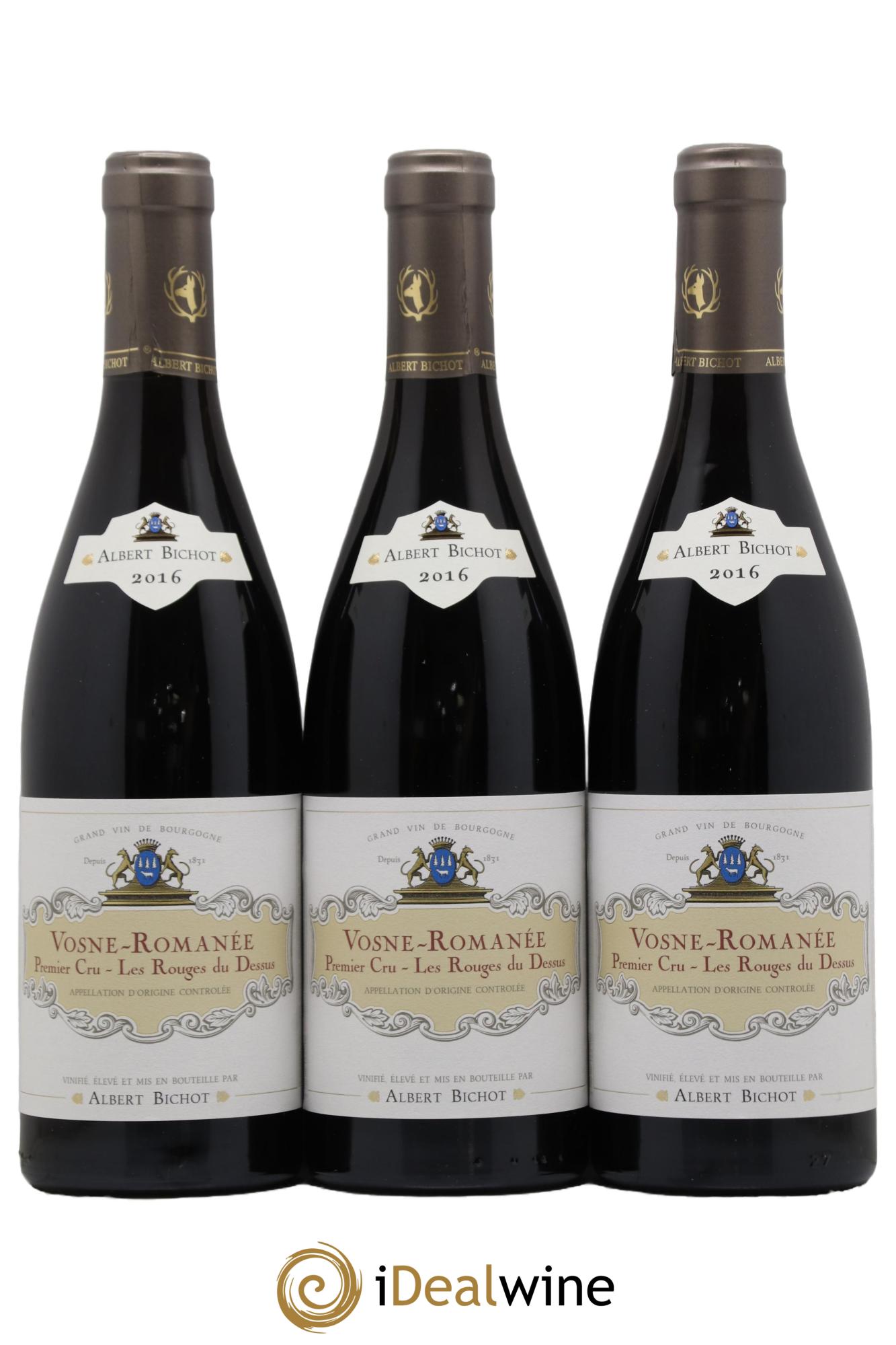 Vosne-Romanée 1er Cru Les Rouges du Dessus Albert Bichot 2016 - Lot de 3 bouteilles - 0