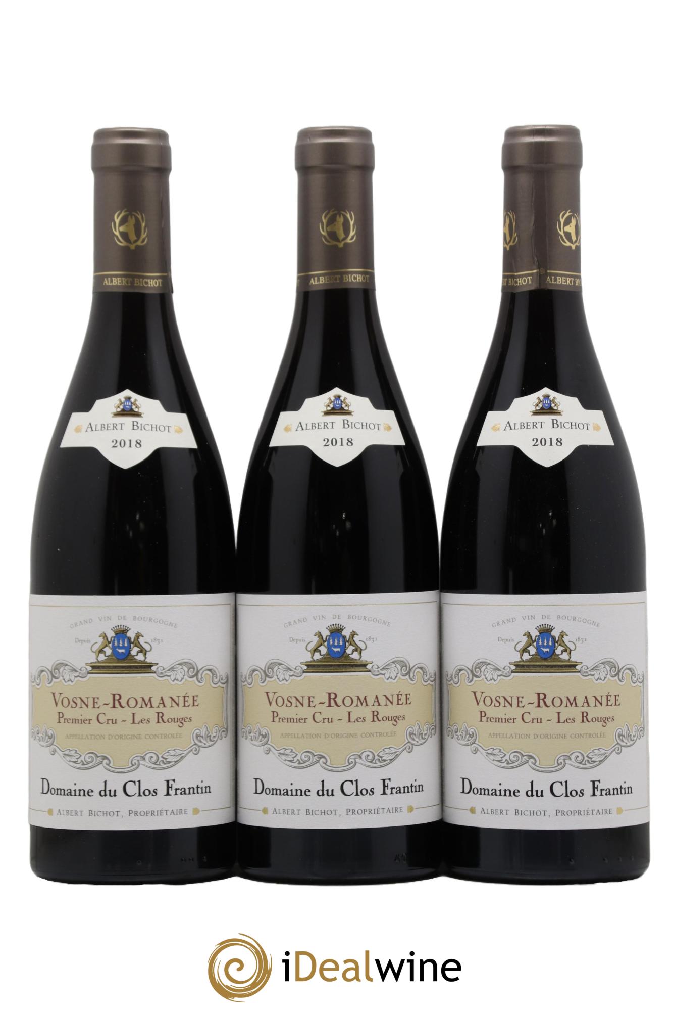 Vosne-Romanée 1er Cru Les Rouges Clos Frantin - Albert Bichot  2018 - Lot de 6 bouteilles - 1