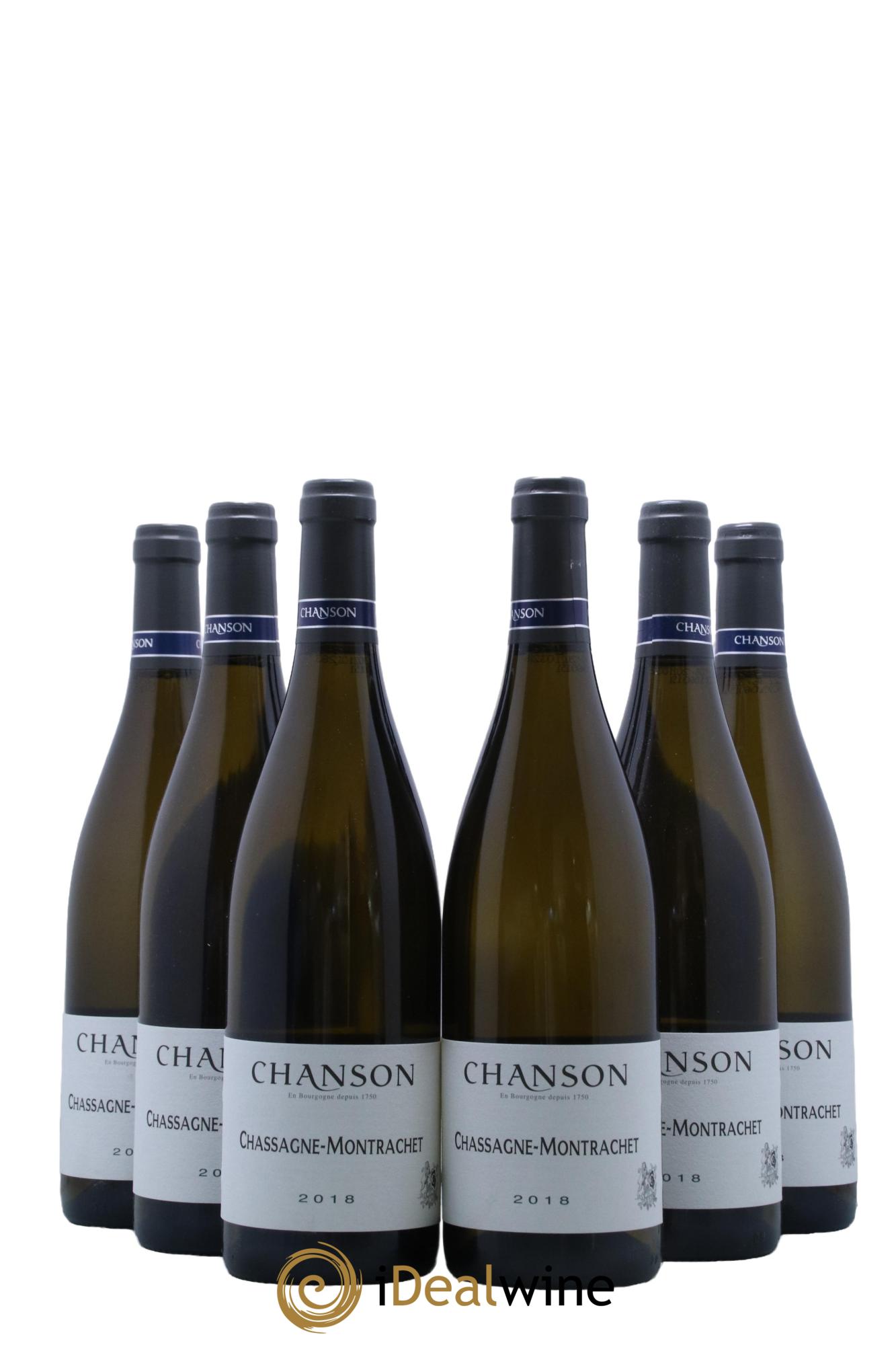 Chassagne-Montrachet Domaine Chanson 2018 - Lot de 6 bouteilles - 0