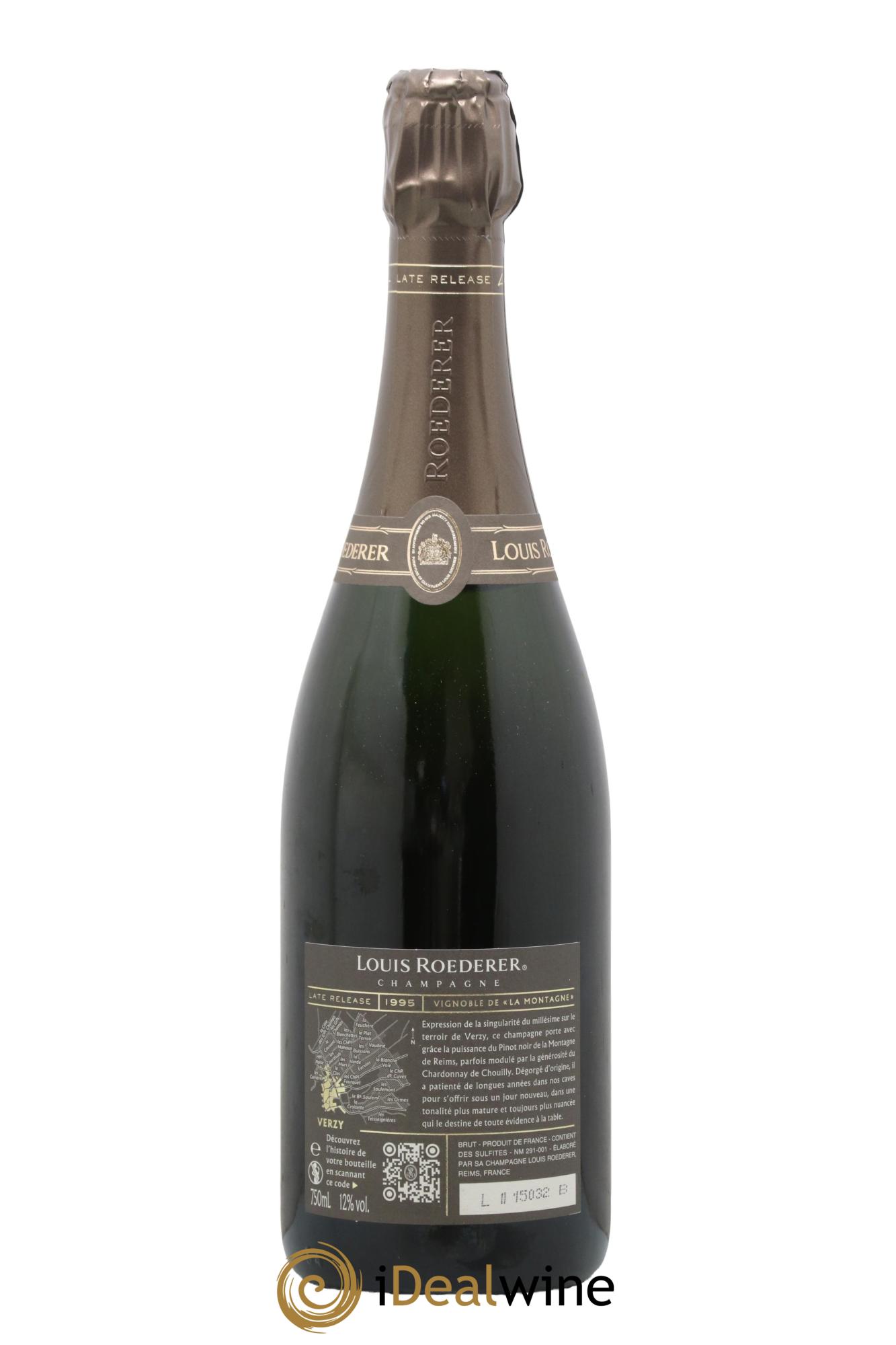 Late Release Louis Roederer 1995 - Posten von 1 Flasche - 2