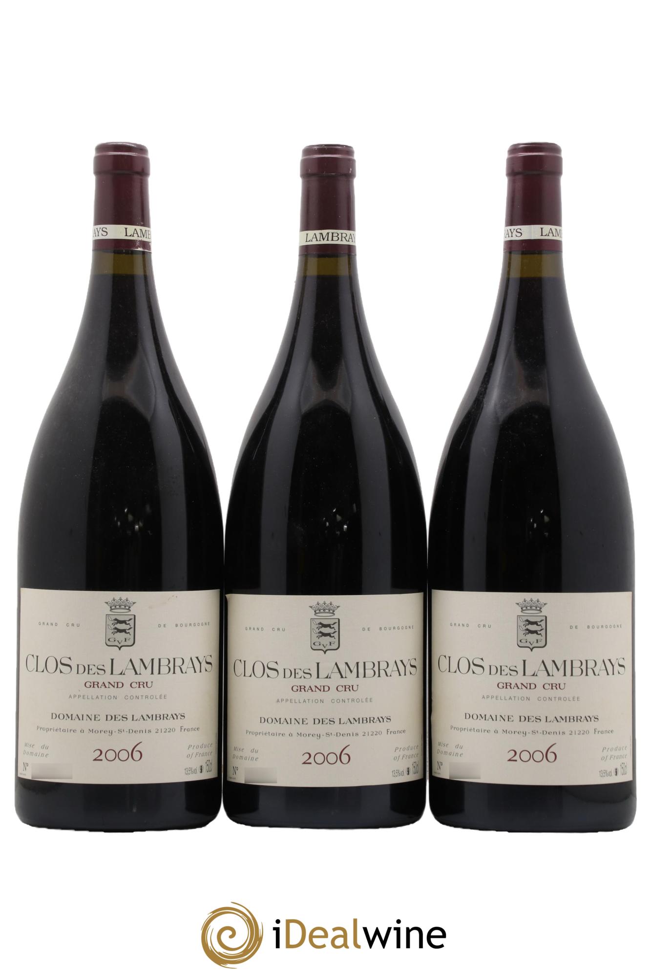 Clos des Lambrays Grand Cru Domaine des Lambrays 2006 - Posten von 3 Magnum - 0