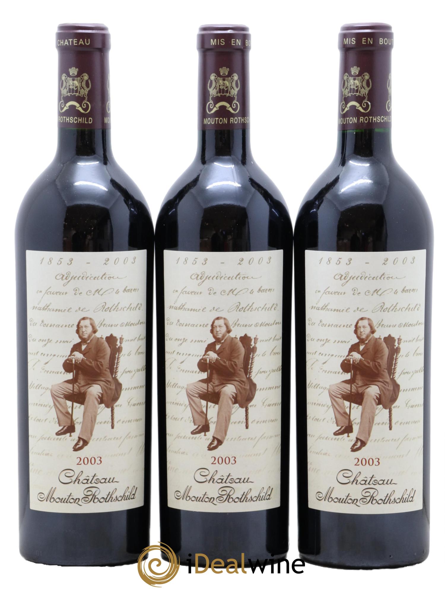 Château Mouton Rothschild 1er Grand Cru Classé  2003 - Lotto di 12 bottiglie - 7