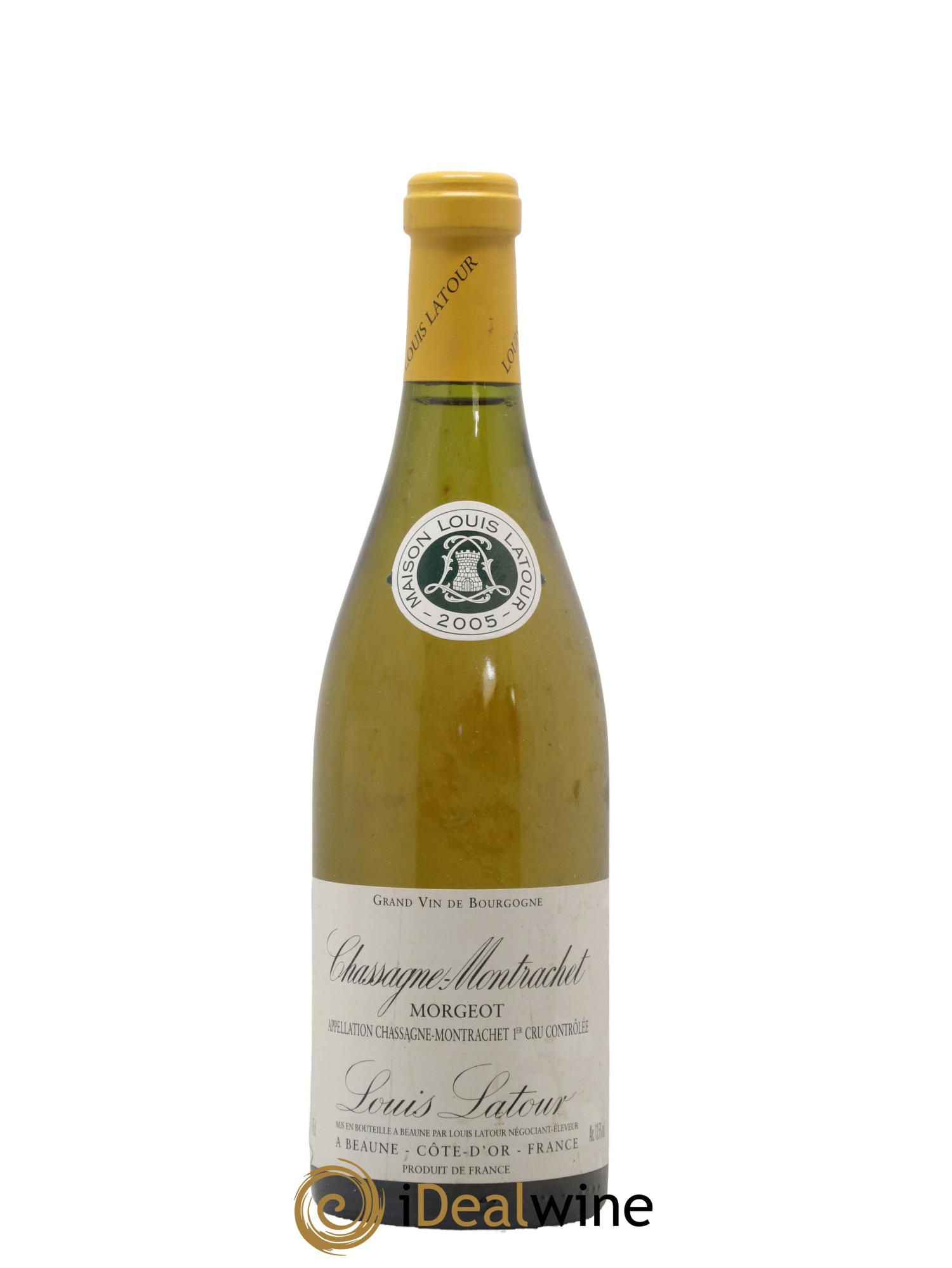 Chassagne-Montrachet 1er Cru Morgeot Louis Latour 2005 - Lot of 1 bottle - 0