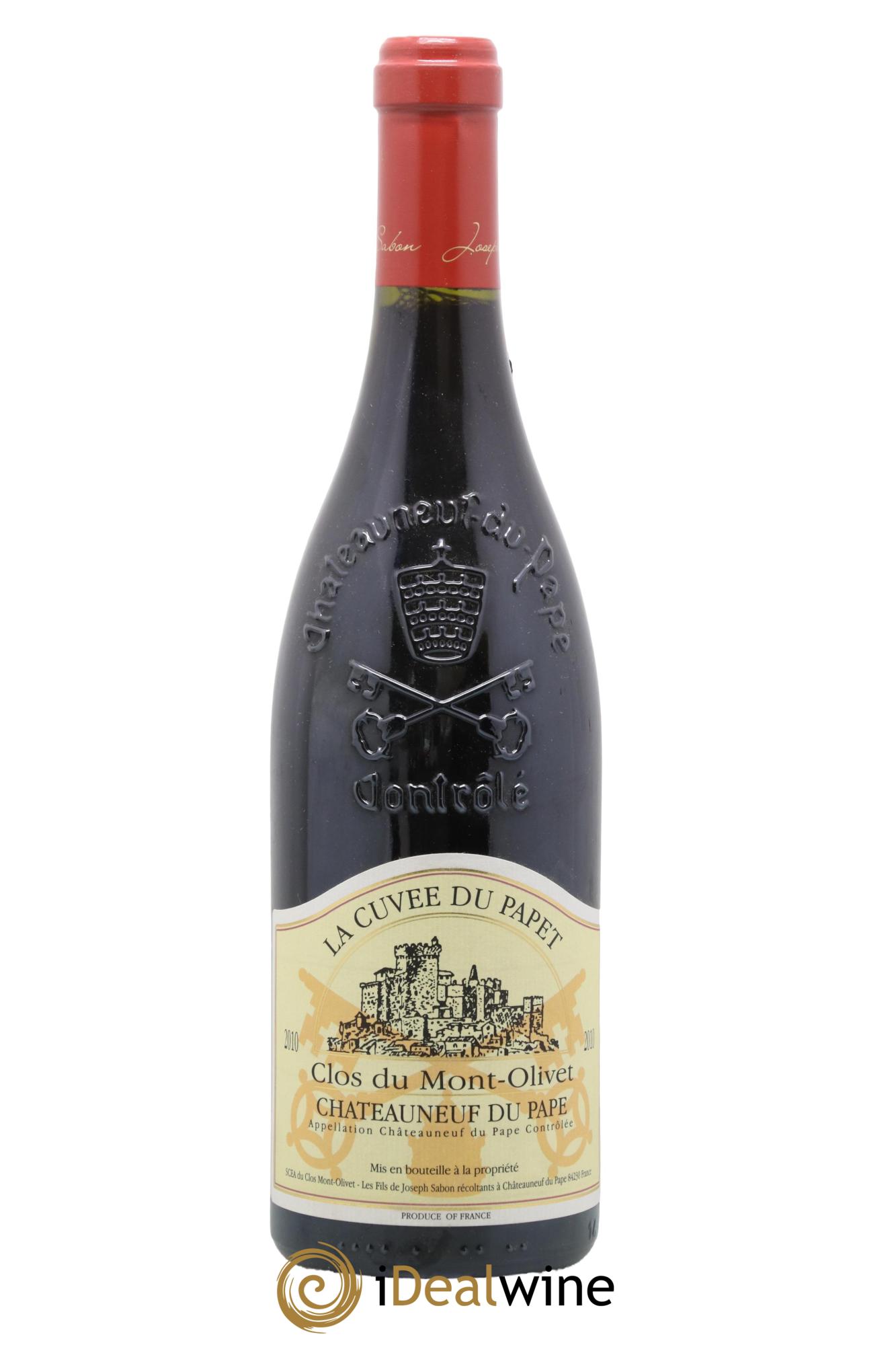 Châteauneuf-du-Pape Cuvée du Papet Clos du Mont-Olivet  2010 - Lot de 1 bouteille - 0