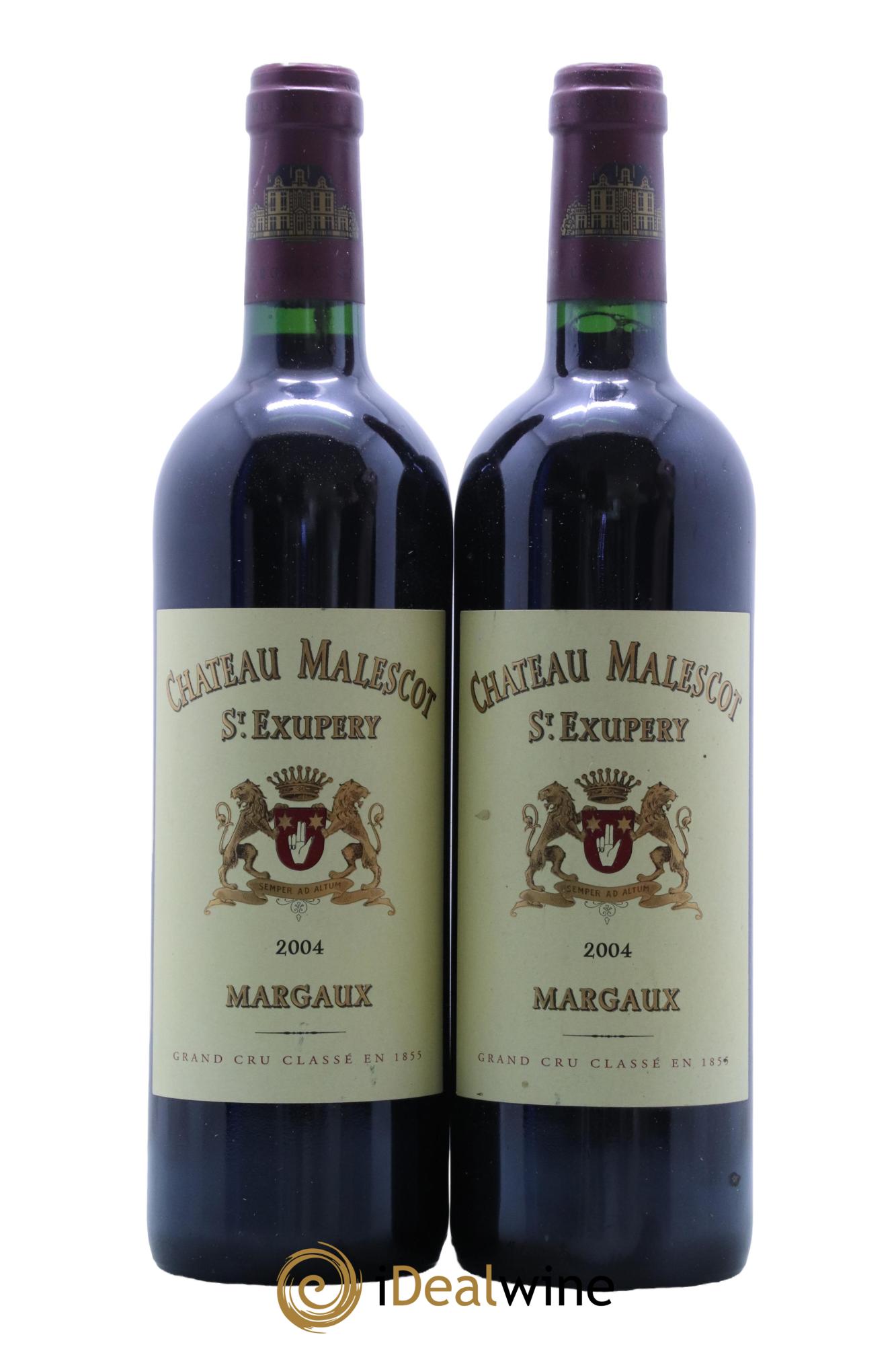 Château Malescot Saint-Exupéry 3ème Grand Cru Classé  2004 - Posten von 2 Flaschen - 0