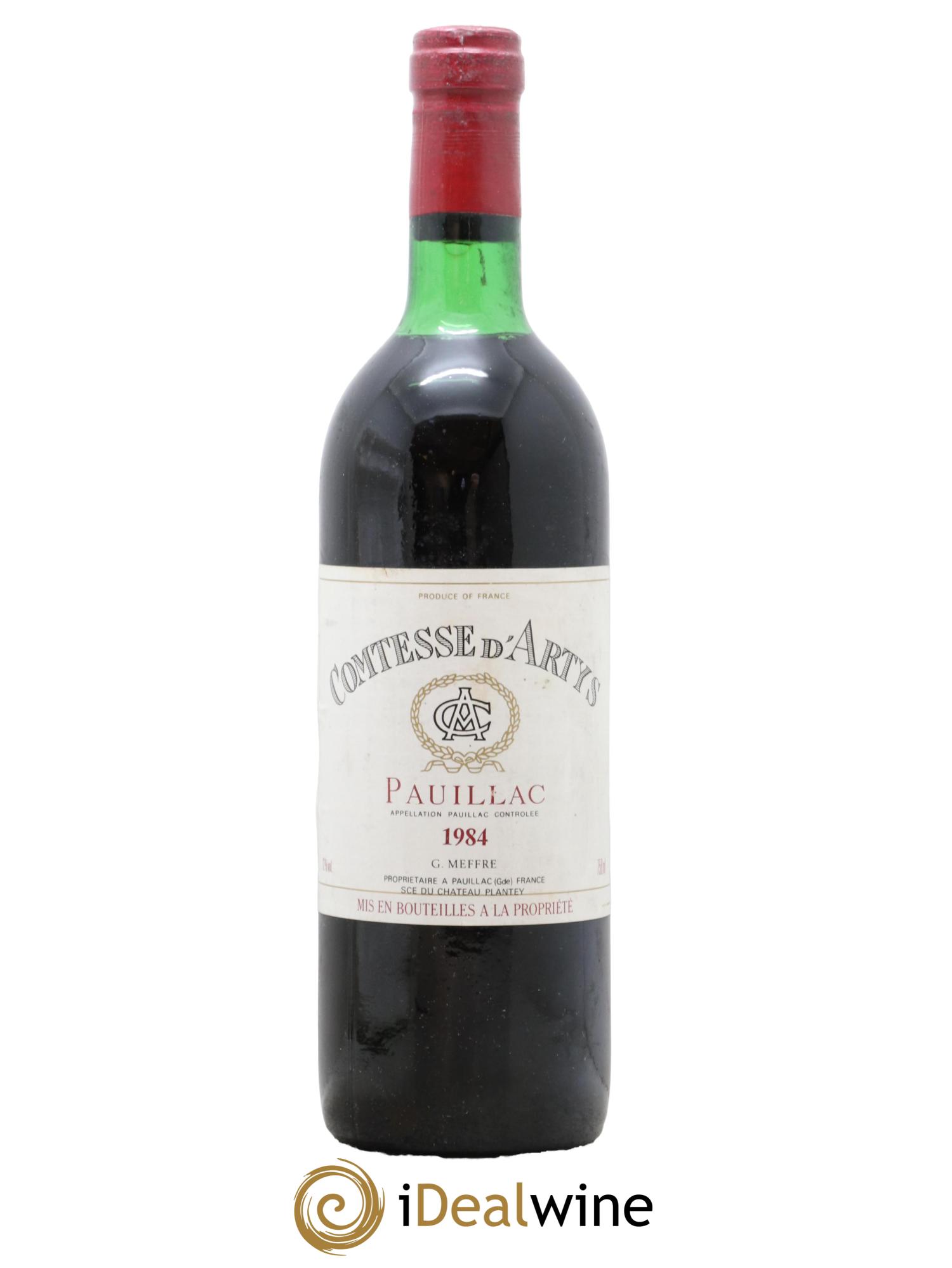 Pauillac Comtesse d Artys 1984 - Posten von 1 Flasche - 0