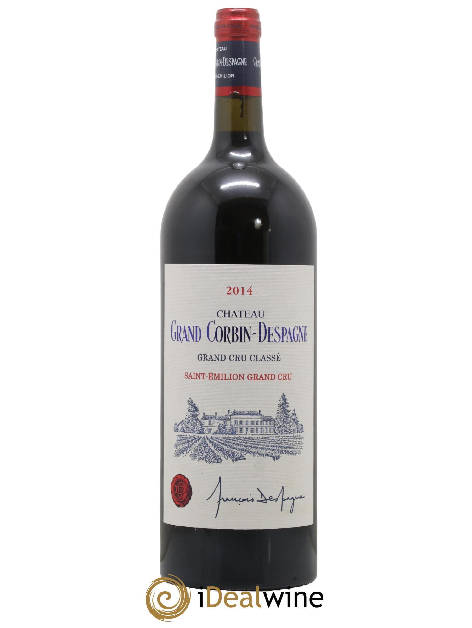 Château Grand Corbin Despagne Grand Cru Classé 2014 - Posten von 1 Magnum - 0