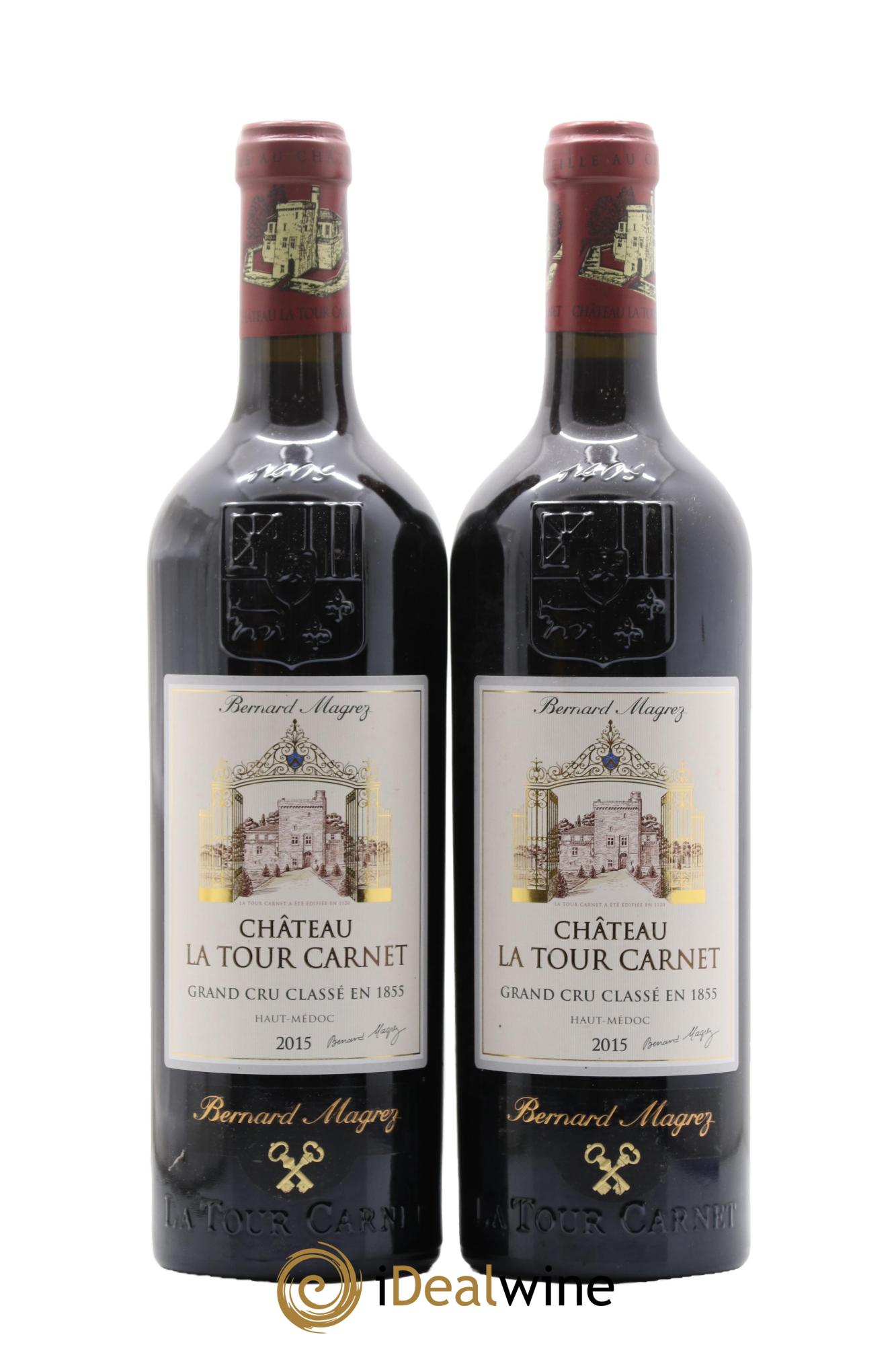 Château la Tour Carnet 4ème Grand Cru Classé  2015 - Lotto di 2 bottiglie - 0