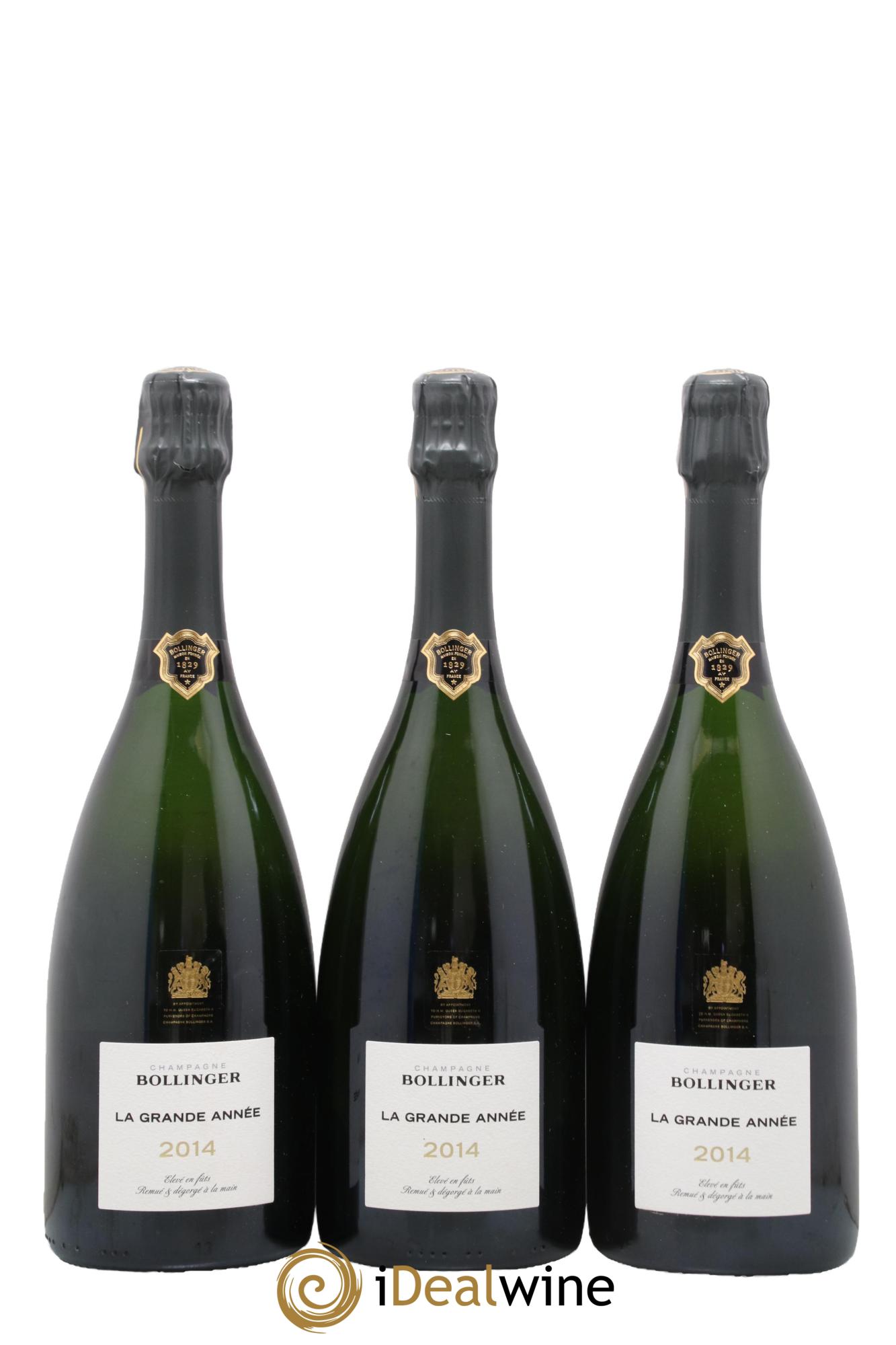 Grande Année Bollinger 2014 - Lot de 3 bouteilles - 0