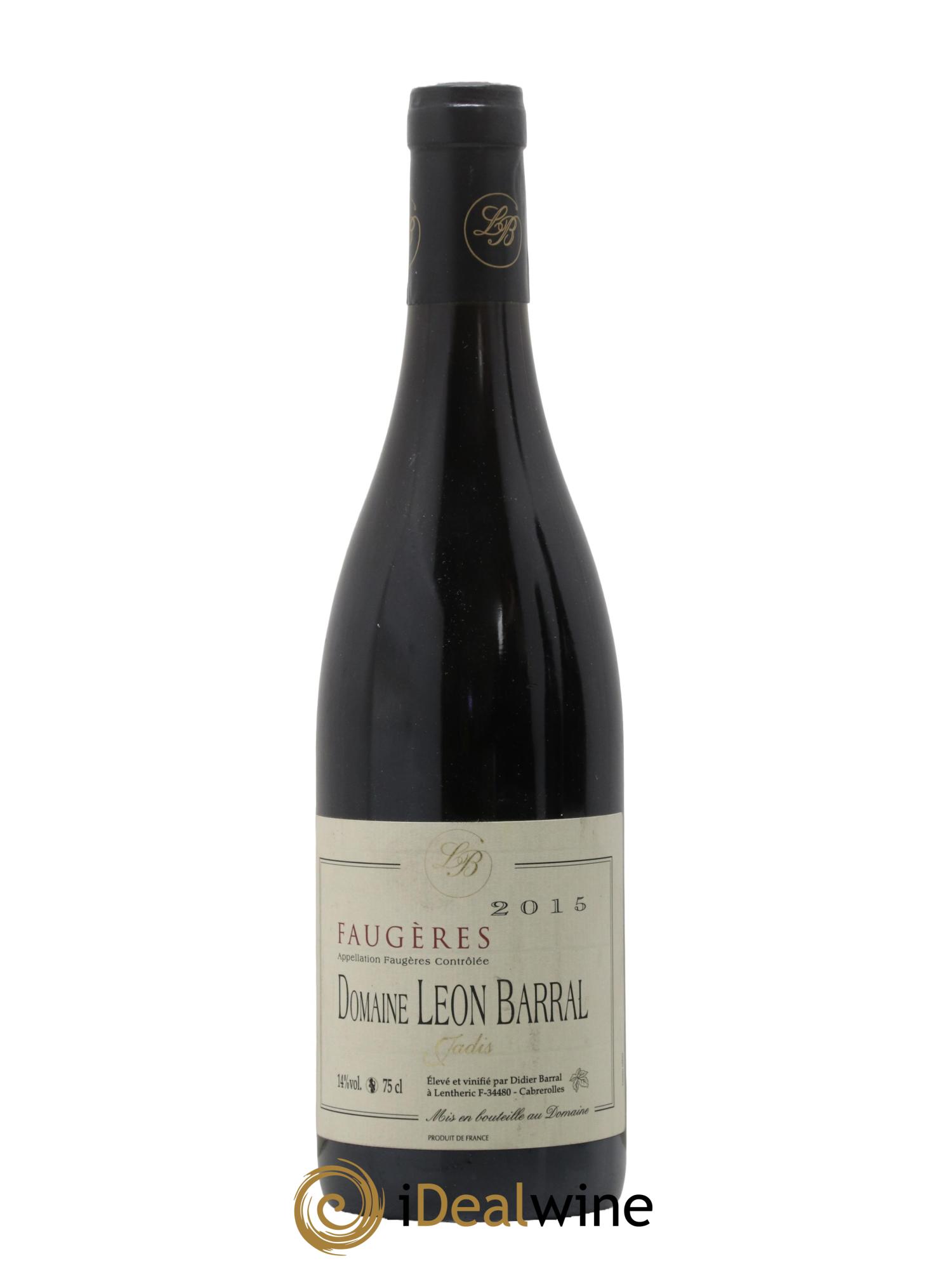 Faugères Jadis Domaine Léon Barral 2015 - Posten von 1 Flasche - 0