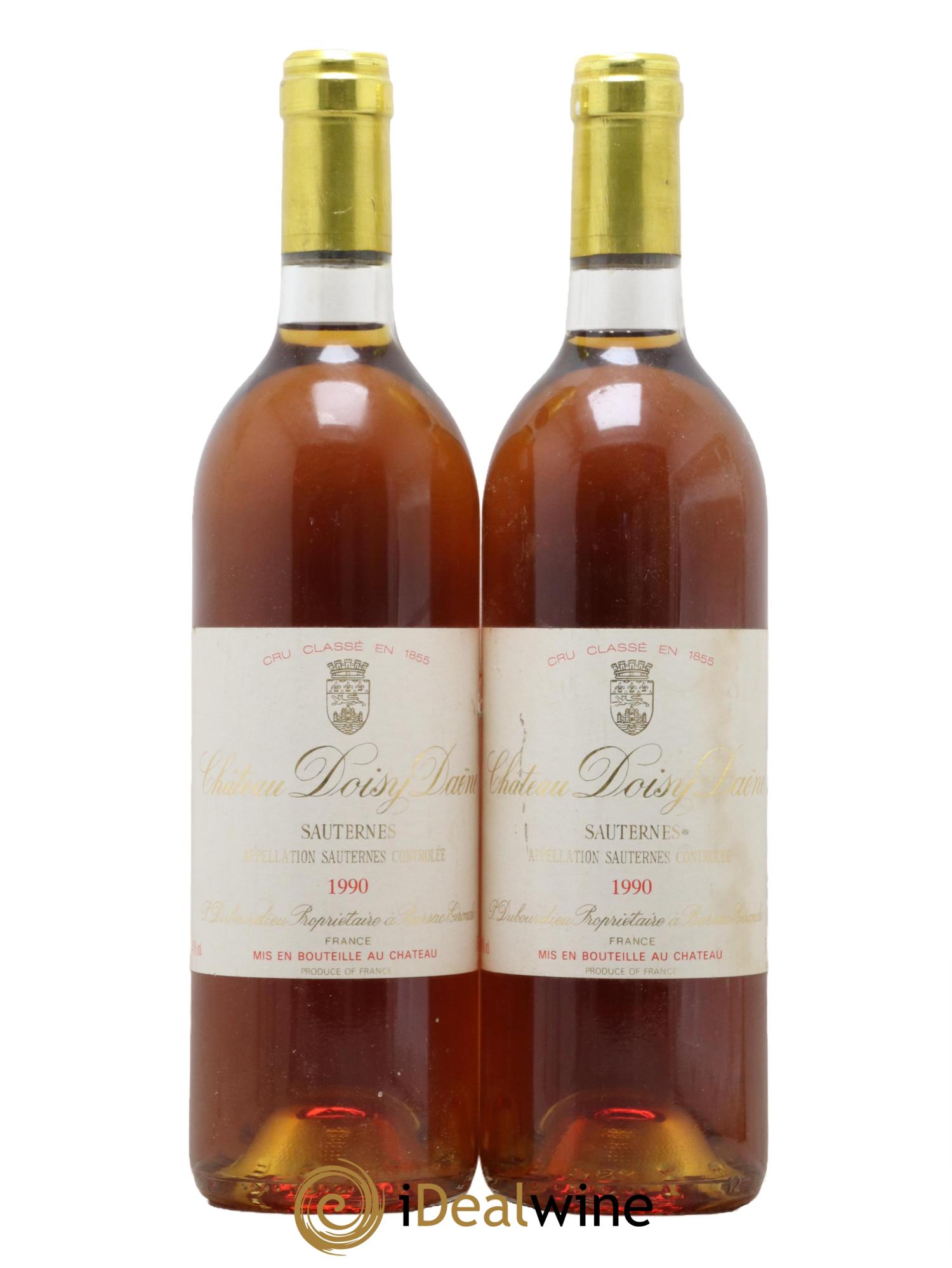 Château Doisy Daëne 2ème Grand Cru Classé 1990 - Lotto di 2 bottiglie - 0