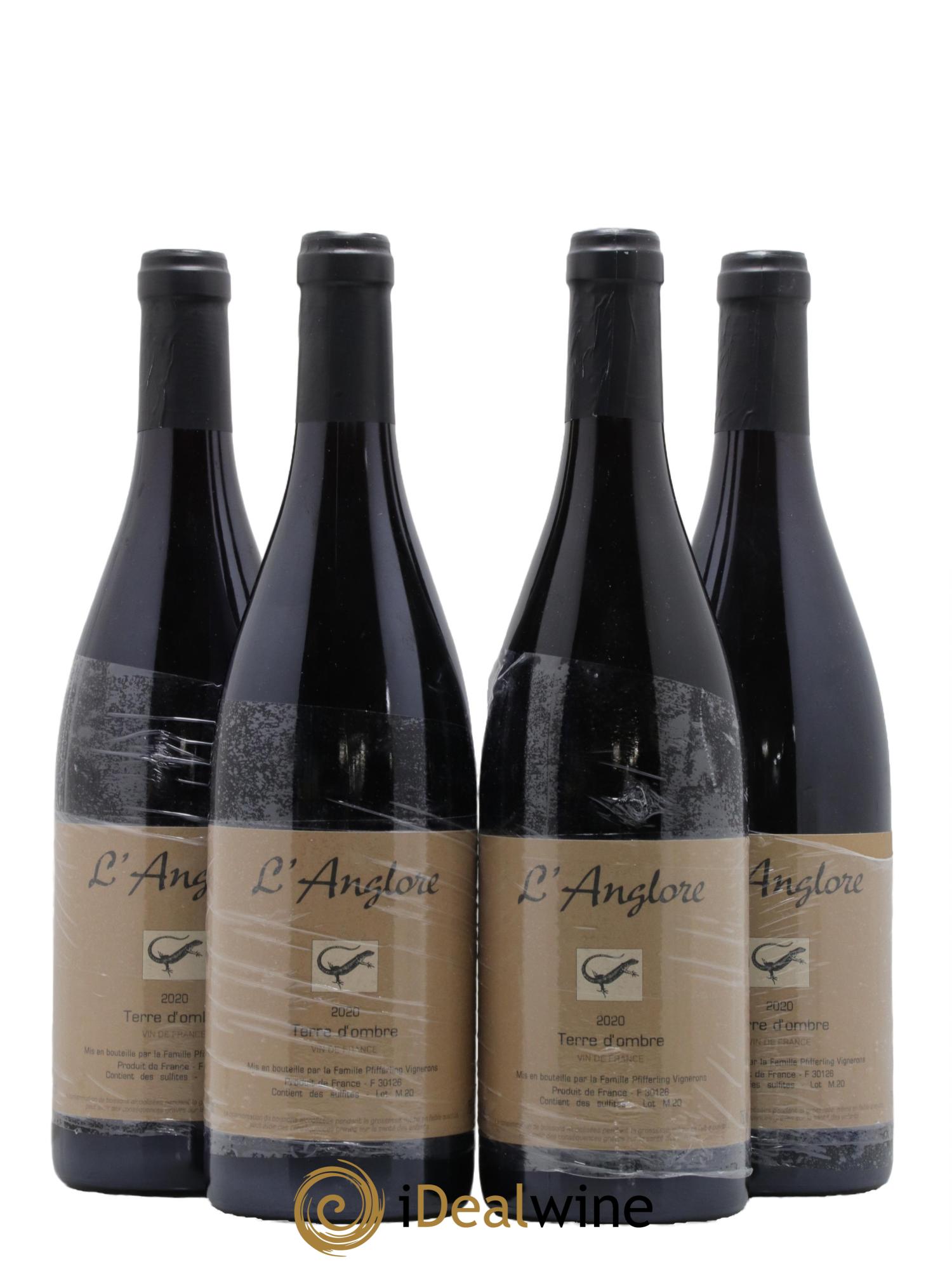 Vin de France Terre d'Ombre L'Anglore  2020 - Lot de 4 bouteilles - 0