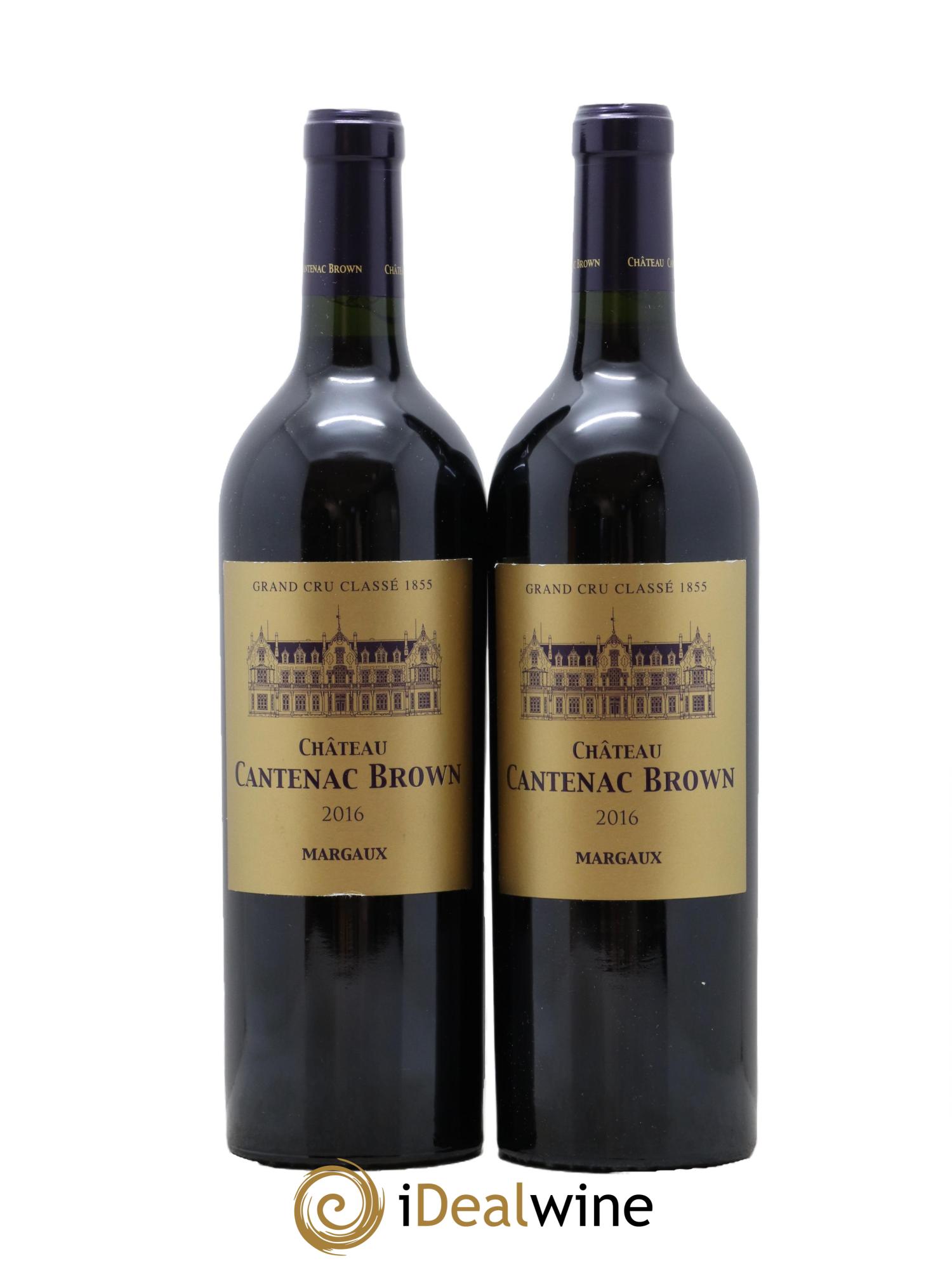 Château Cantenac Brown 3ème Grand Cru Classé 2016 - Lotto di 2 bottiglie - 0