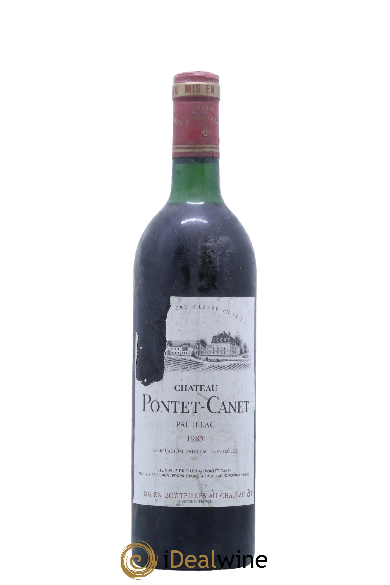 Château Pontet Canet 5ème Grand Cru Classé  1985 - Lot de 1 bouteille - 0