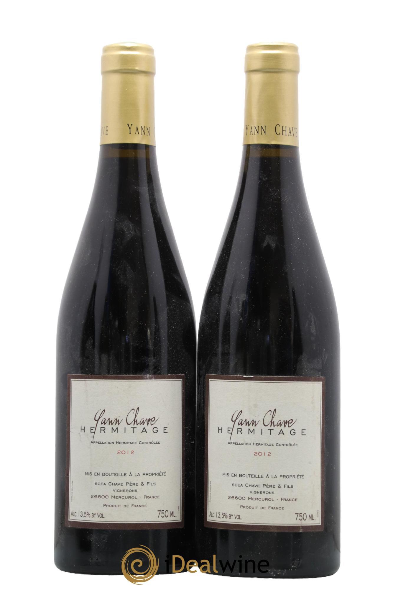 Hermitage Yann Chave 2012 - Lot de 2 bouteilles - 0