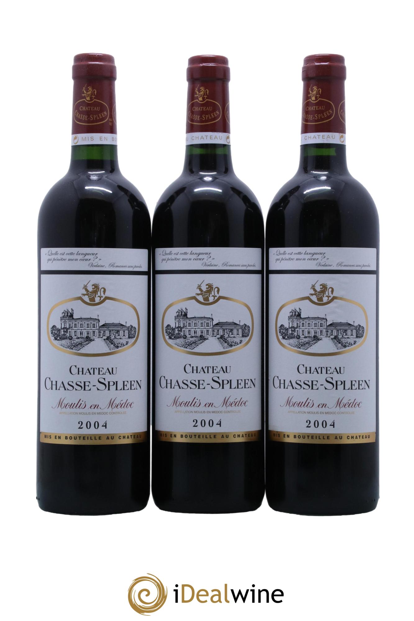 Château Chasse Spleen  2004 - Lot de 6 bouteilles - 1