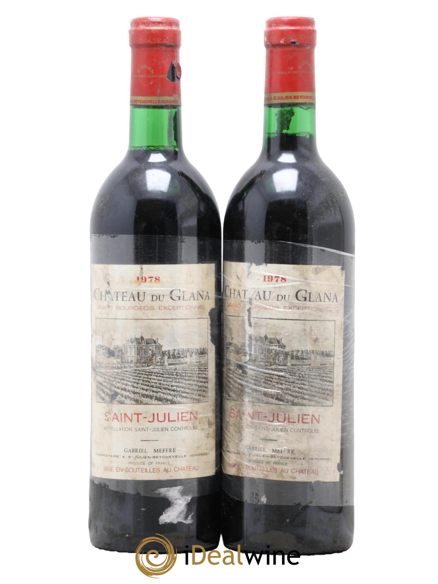 Château du Glana Cru Bourgeois  1978 - Lot of 2 bottles - 0