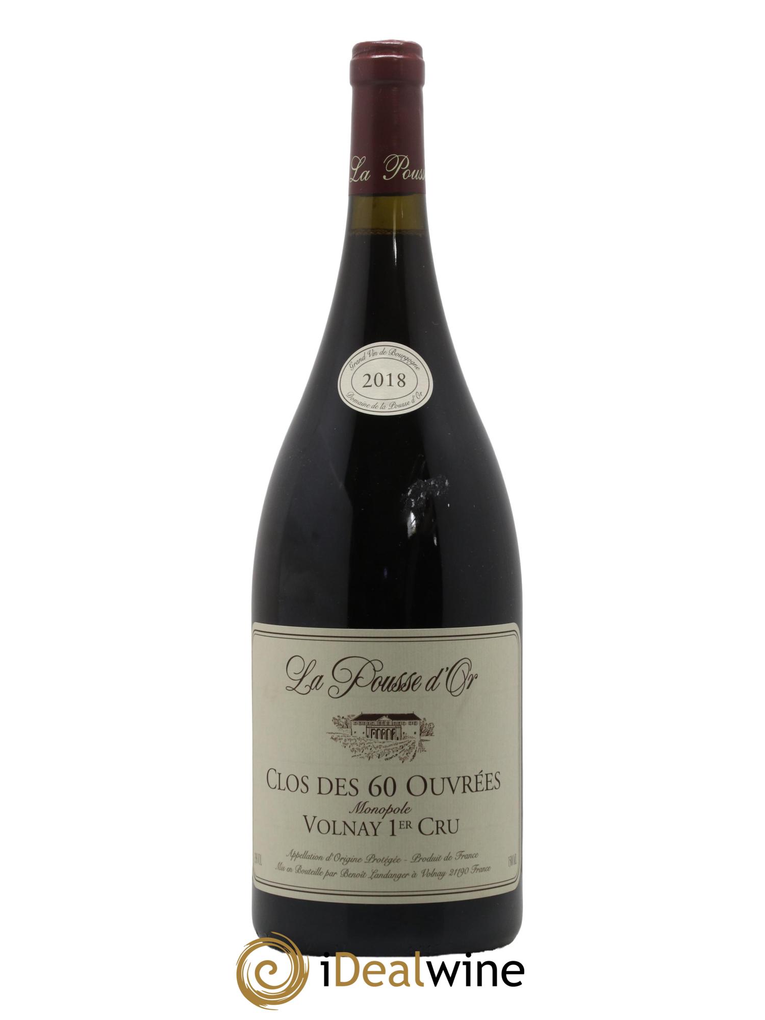 Volnay 1er Cru Clos des 60 ouvrées La Pousse d'Or (Domaine de) 2018 - Lot de 1 magnum - 0