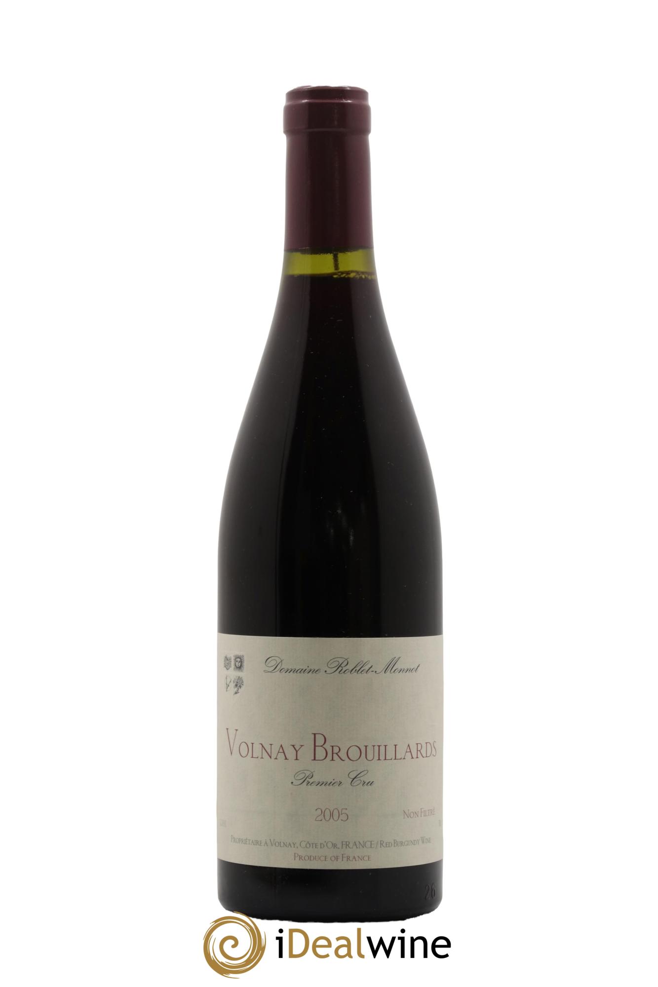 Volnay 1er Cru Brouillards Roblet-Monnot (Domaine)  2005 - Lot de 1 bouteille - 0