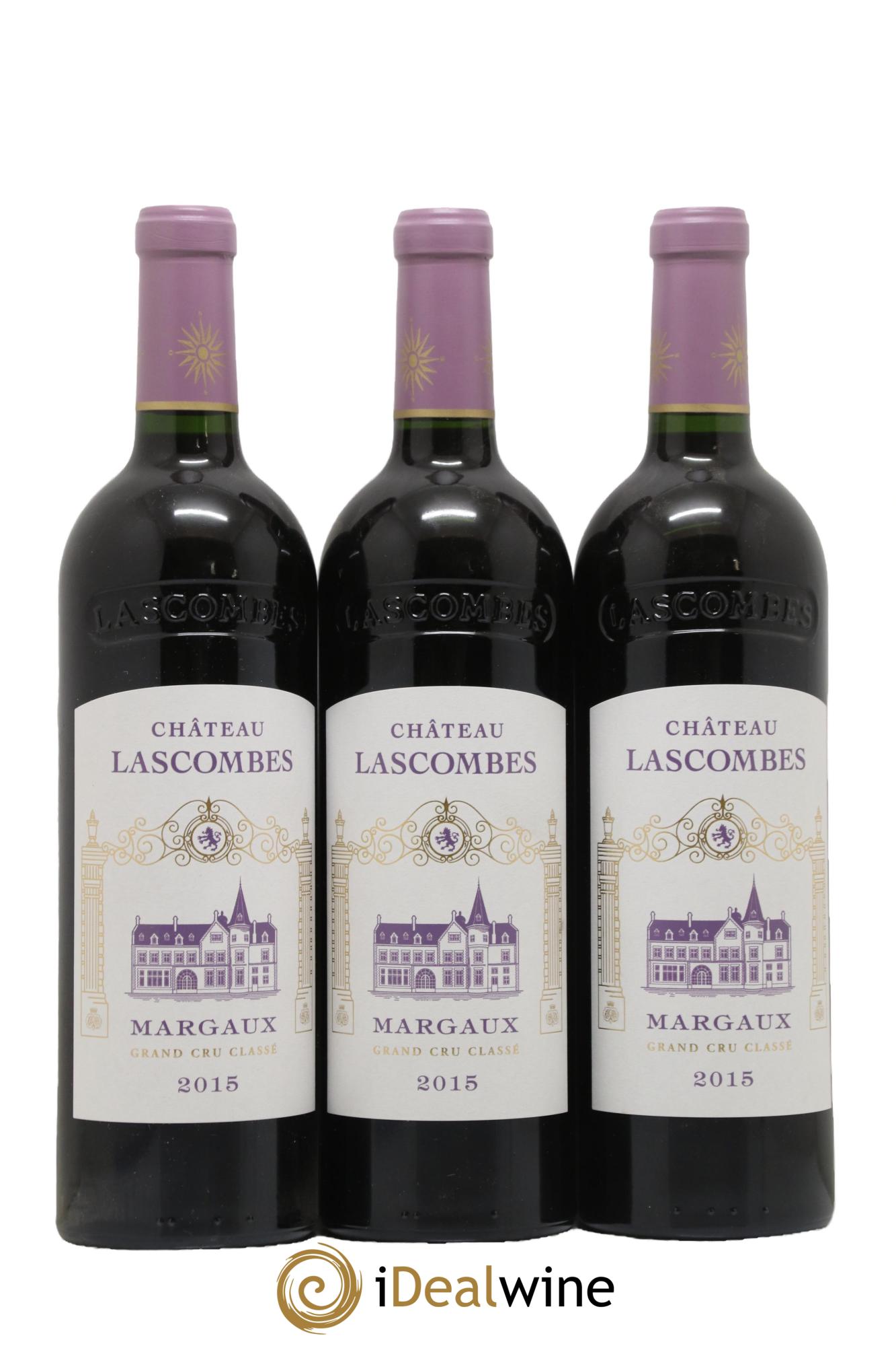 Château Lascombes 2ème Grand Cru Classé 2015 - Lot de 3 bouteilles - 0