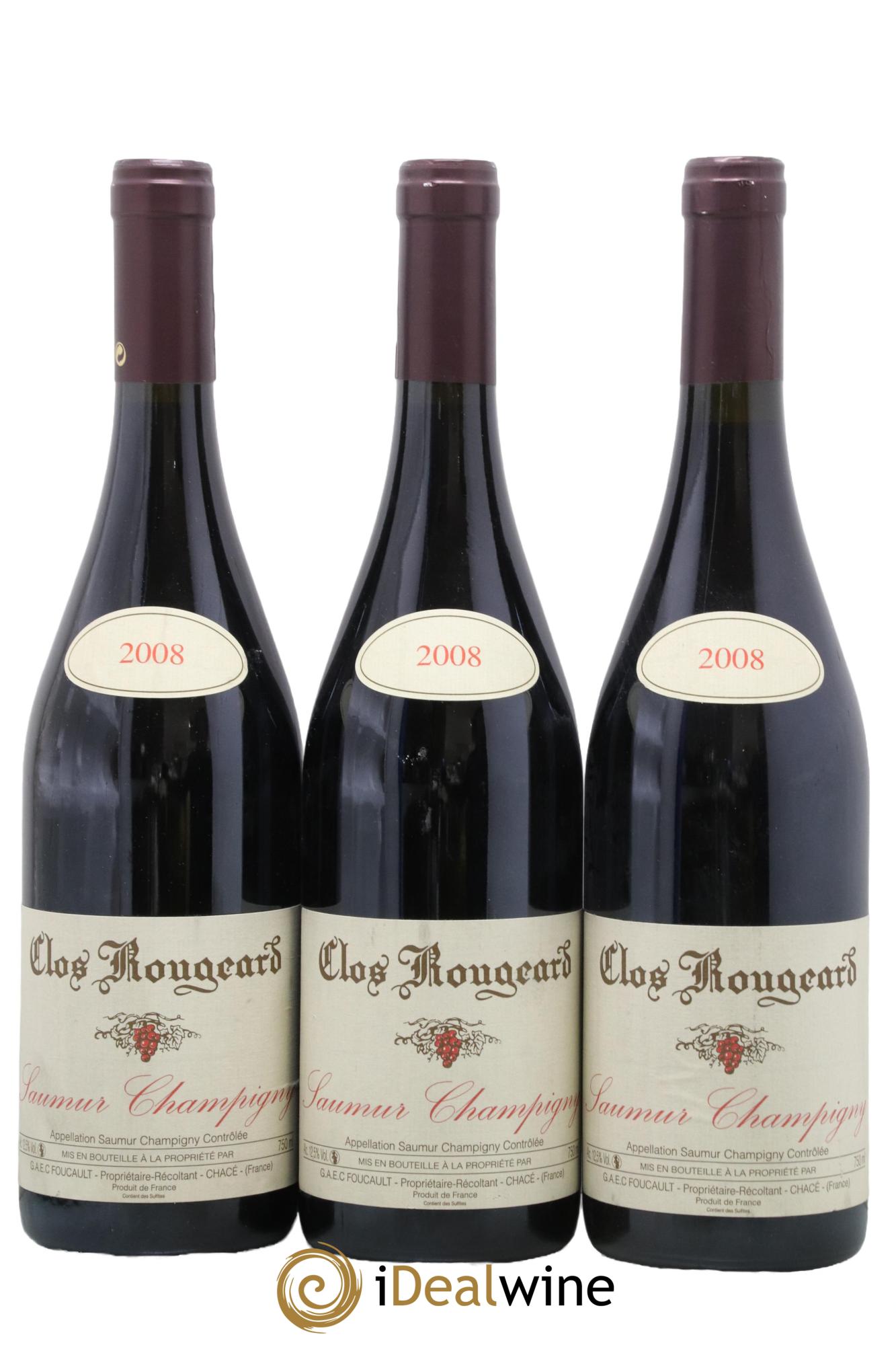 Saumur-Champigny Clos Rougeard 2008 - Lot de 3 bouteilles - 0