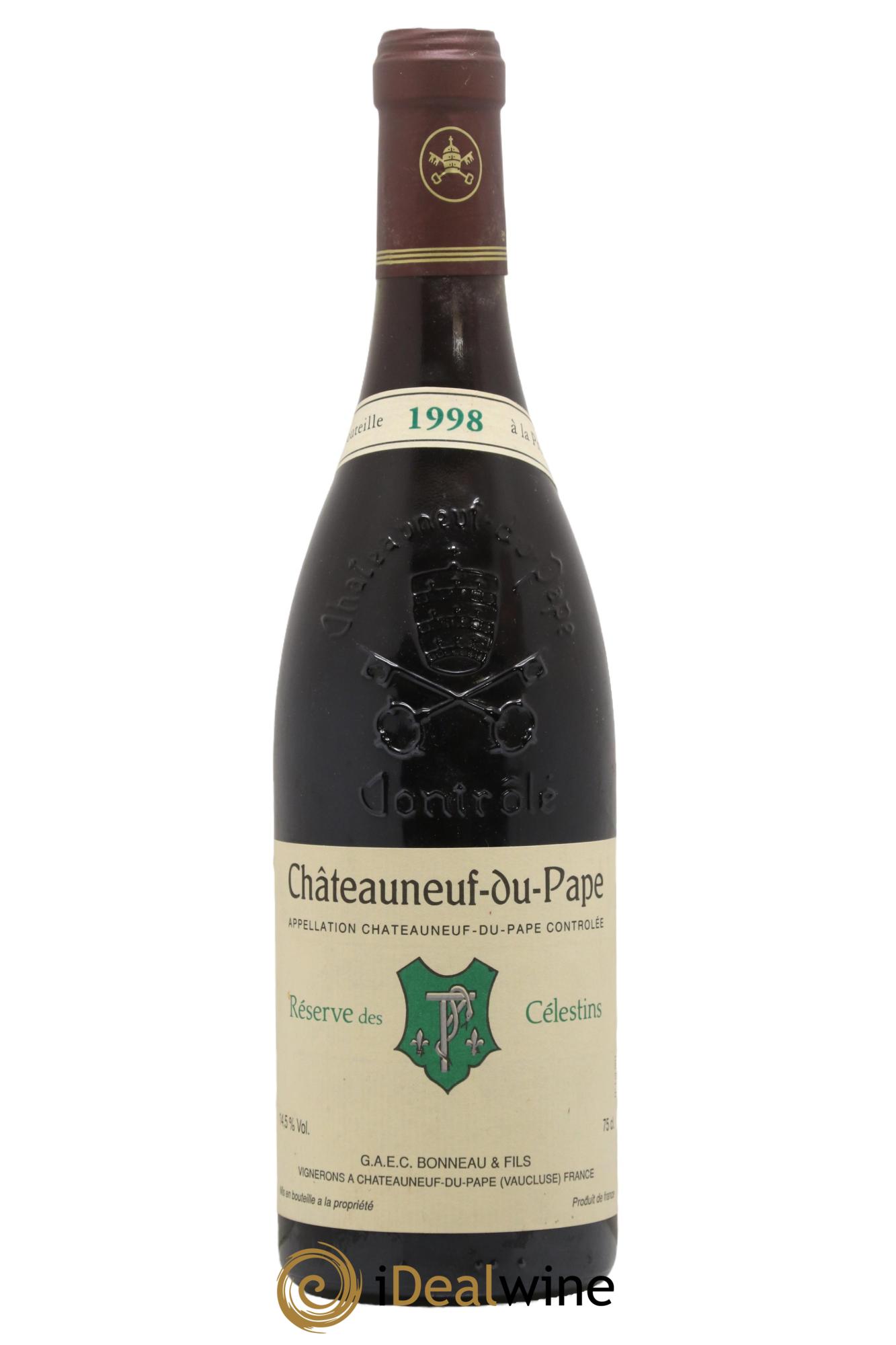 Châteauneuf-du-Pape Réserve des Célestins Henri Bonneau & Fils 1998 - Lot de 1 bouteille - 0