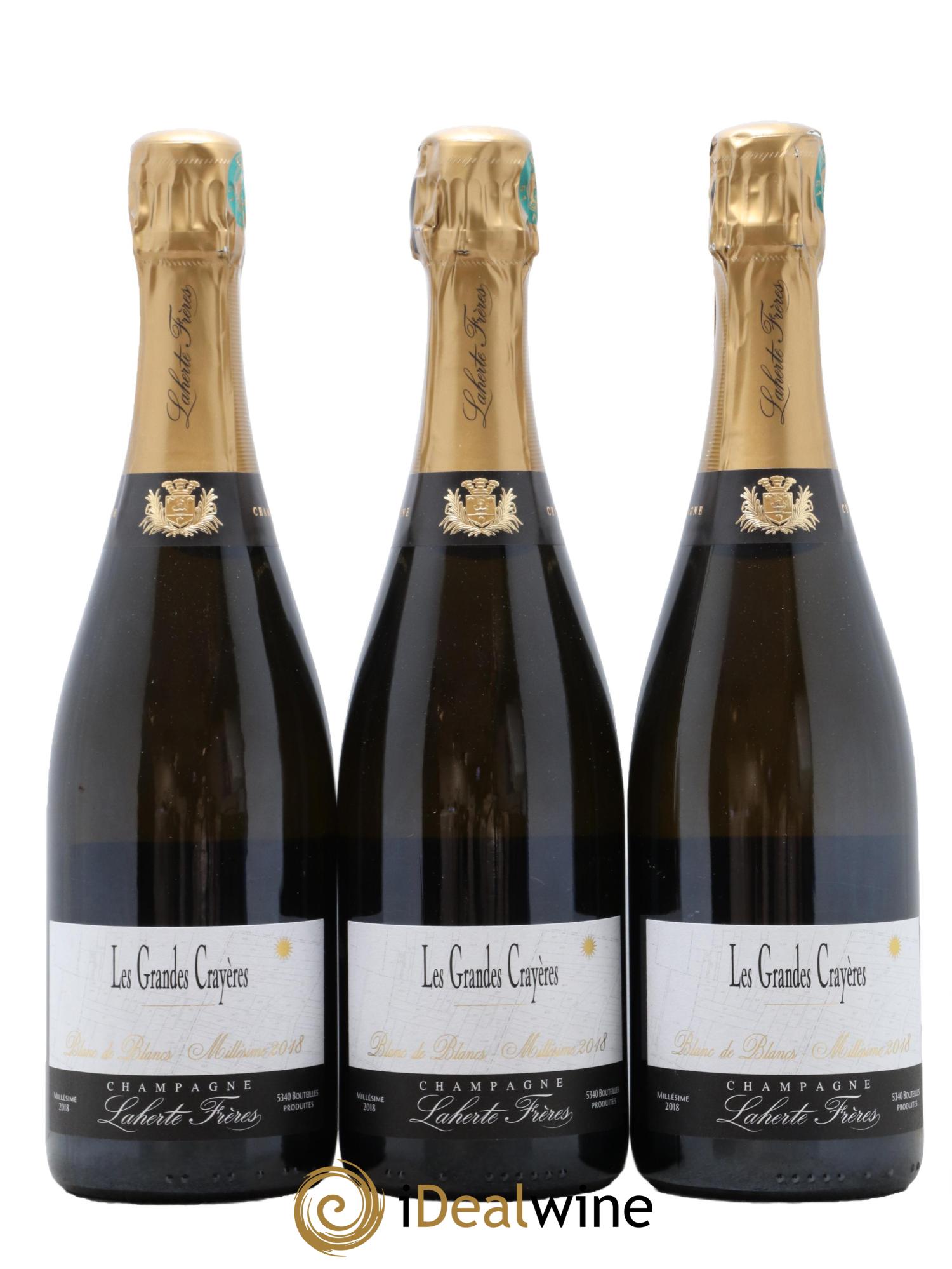 Champagne Les Grandes Crayères Maison Laherte Frères 2018 - Lot de 3 bouteilles - 0