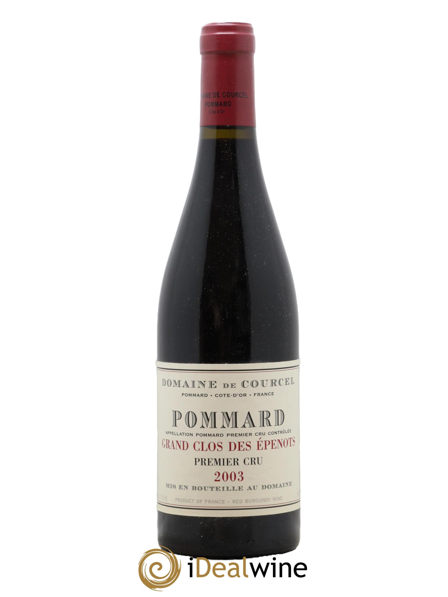 Pommard 1er Cru Grand Clos des Epenots de Courcel (Domaine) 2003 - Lot de 1 bouteille - 0