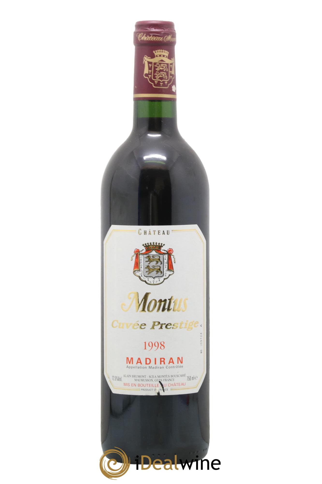 Madiran Château Montus-Prestige Alain Brumont 1998 - Posten von 1 Flasche - 0