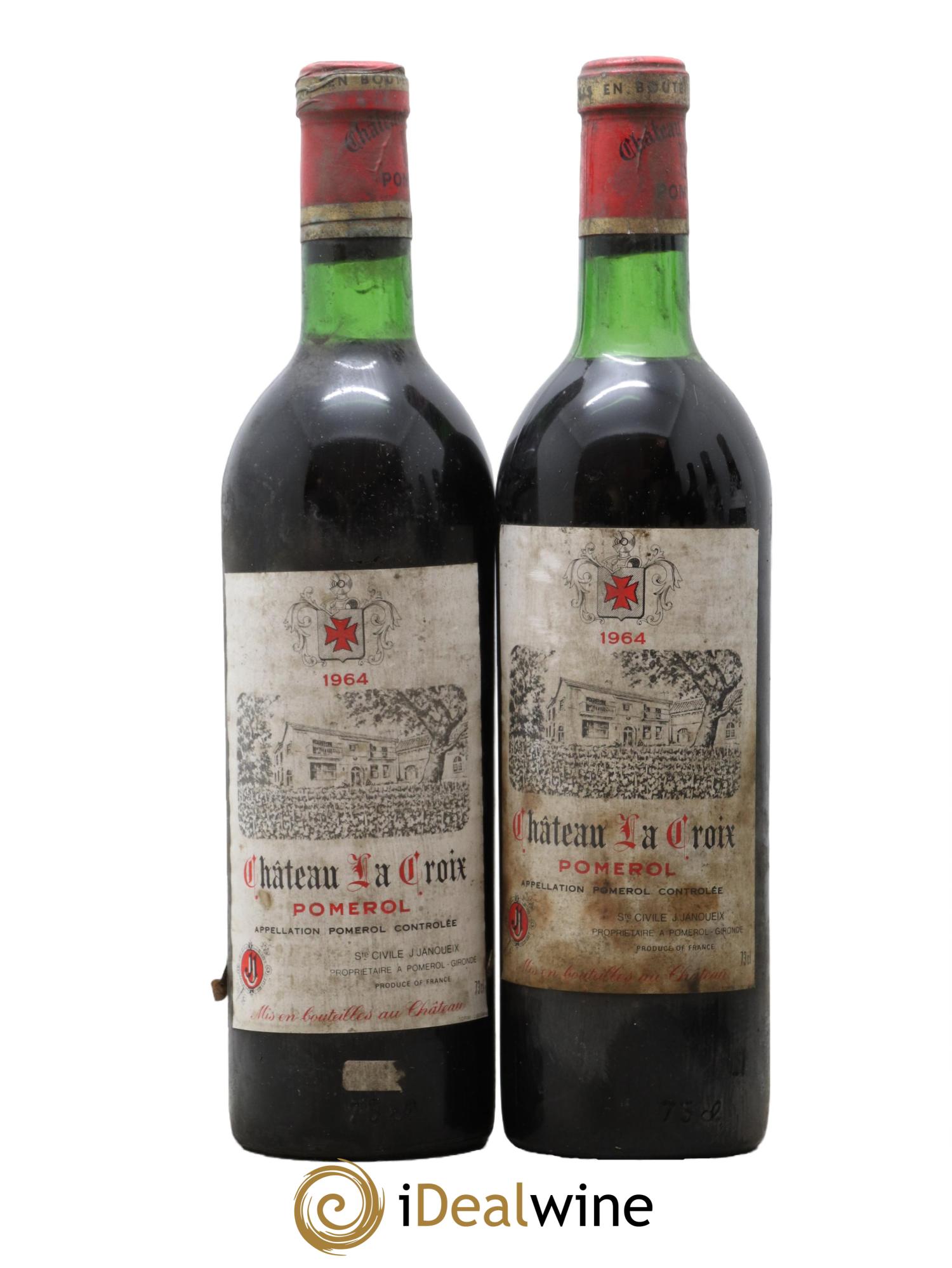 Château la Croix 1964 - Lot de 2 bouteilles - 0