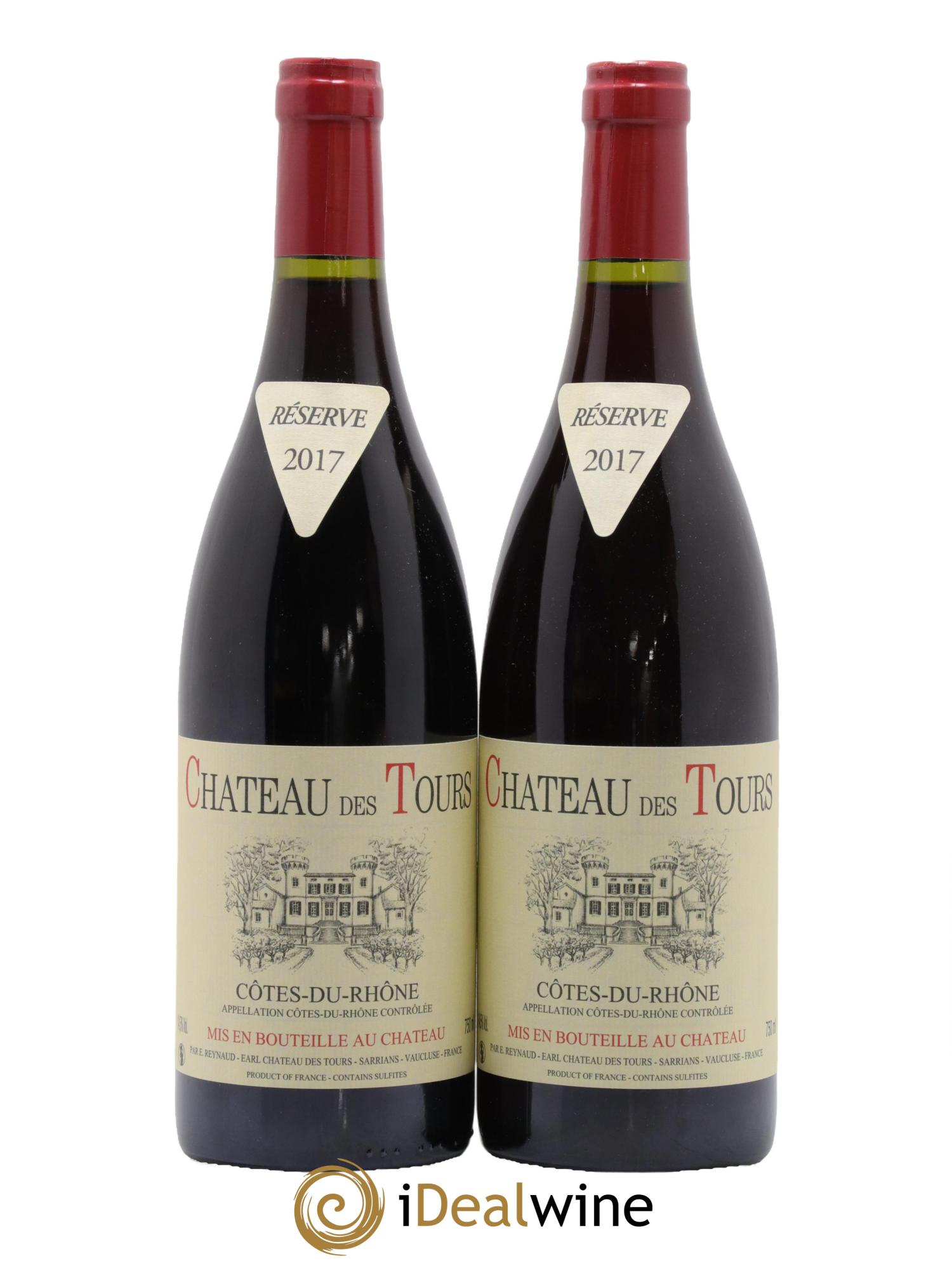 Côtes du Rhône Château des Tours Emmanuel Reynaud 2017 - Posten von 2 Flaschen - 0