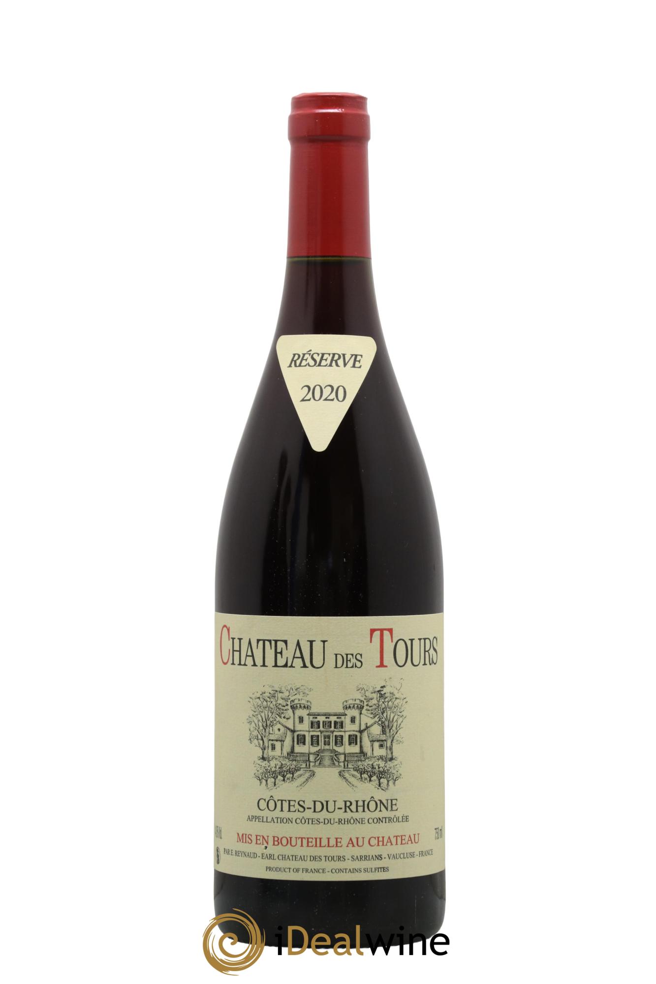 Côtes du Rhône Château des Tours Emmanuel Reynaud 2020 - Lot de 1 bouteille - 0