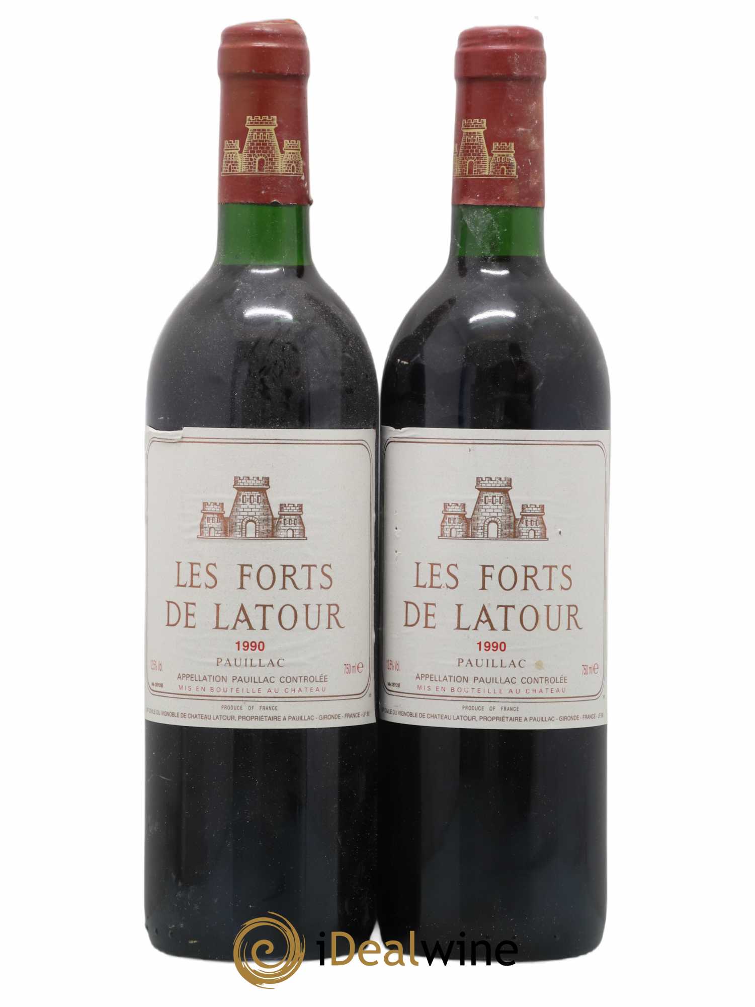 Les Forts de Latour Second Vin  1990 - Lot de 2 bouteilles - 0