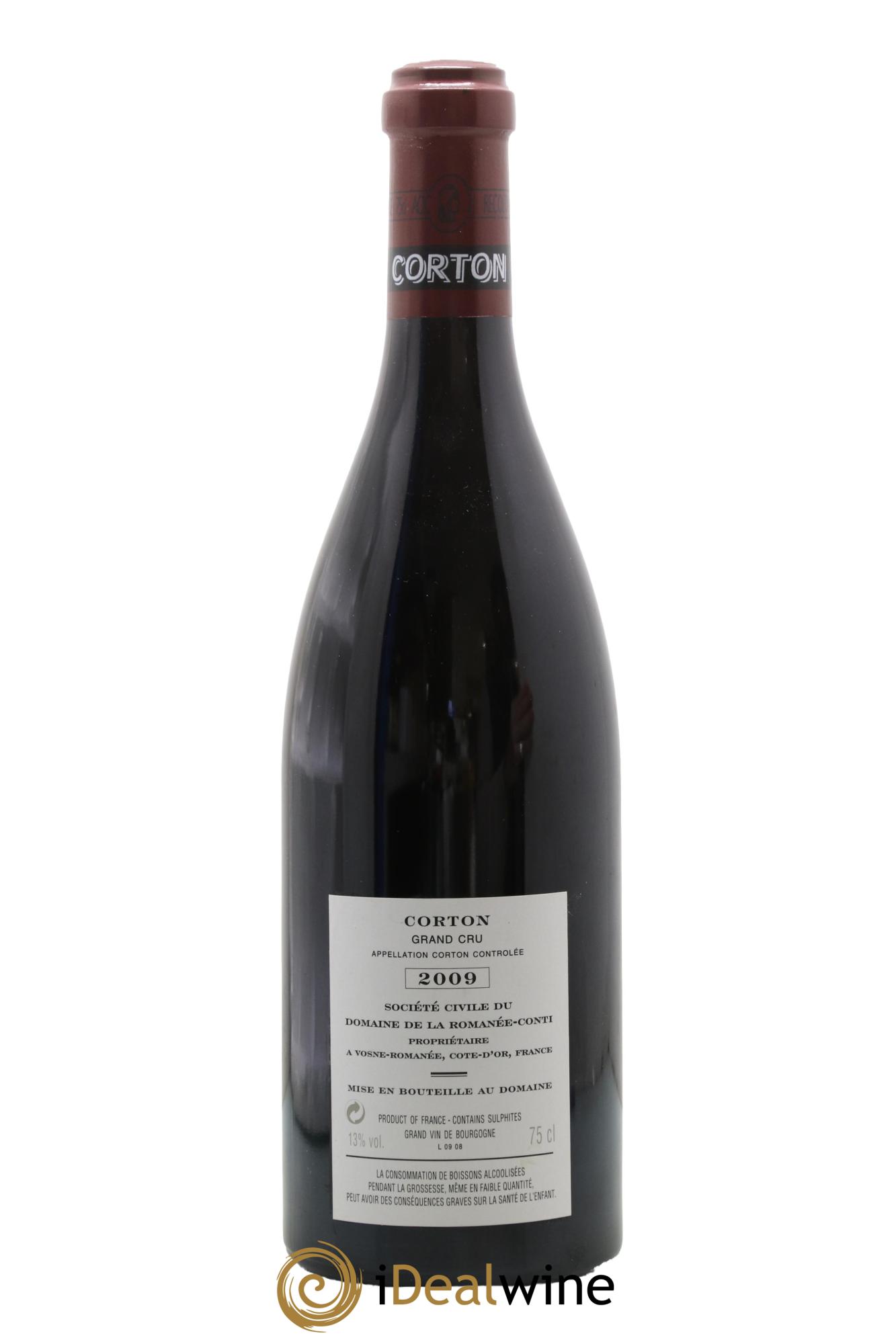 Corton Grand Cru Domaine de la Romanée-Conti 2009 - Lotto di 1 bottiglia - 1