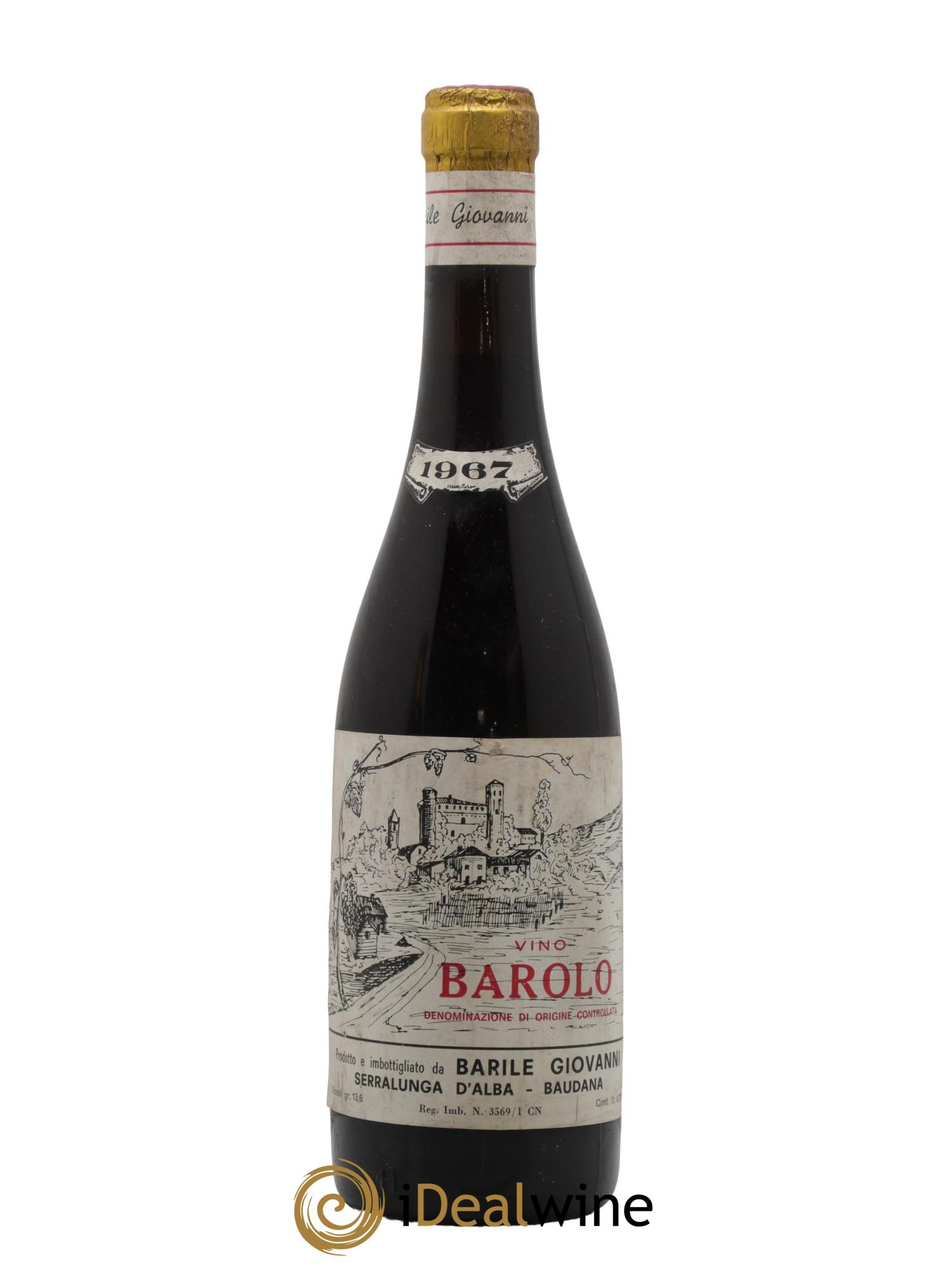 Barolo DOCG Barile Giovanni 1967 - Lot de 1 bouteille - 0