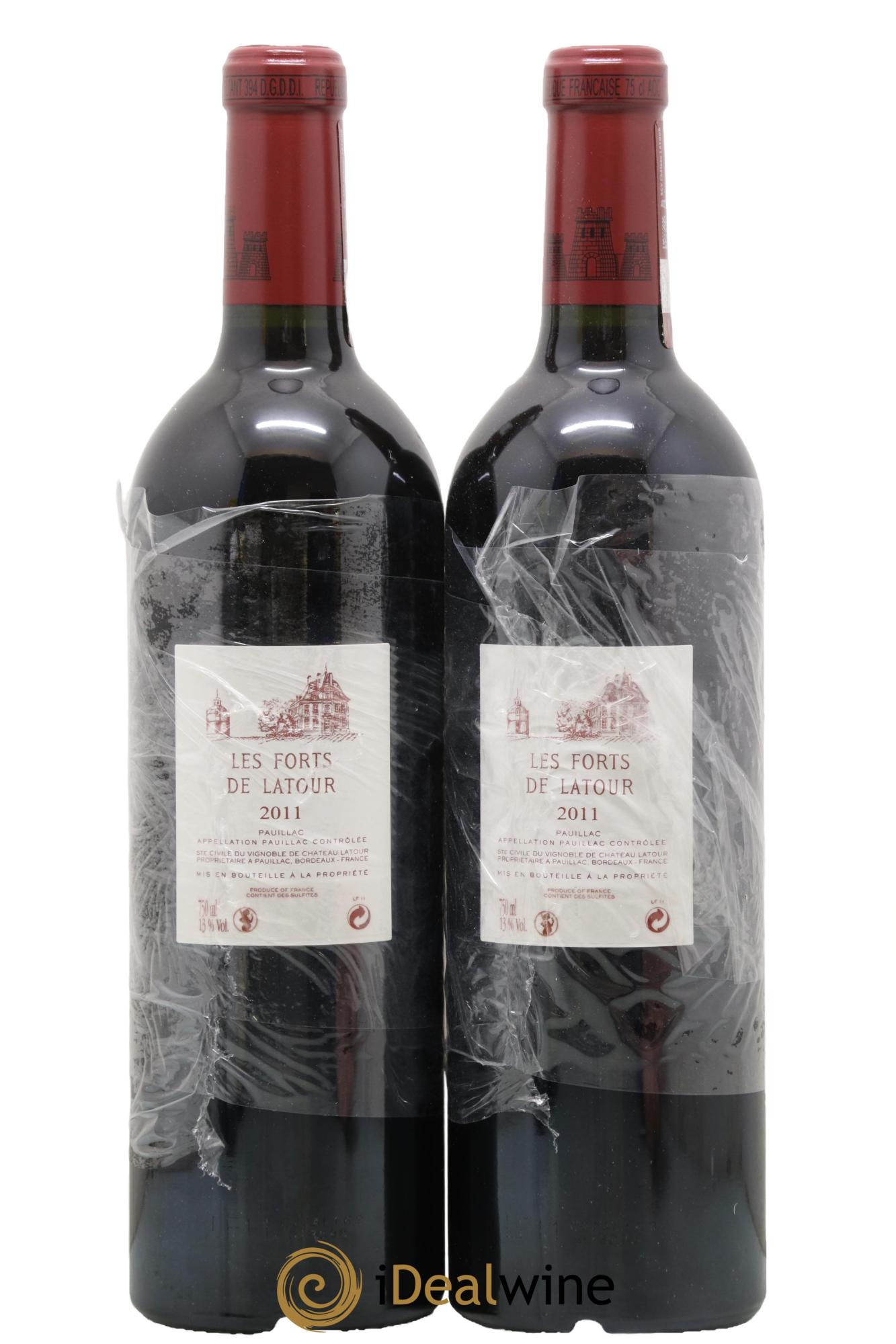 Les Forts de Latour Second Vin  2011 - Lot of 2 bottles - 1