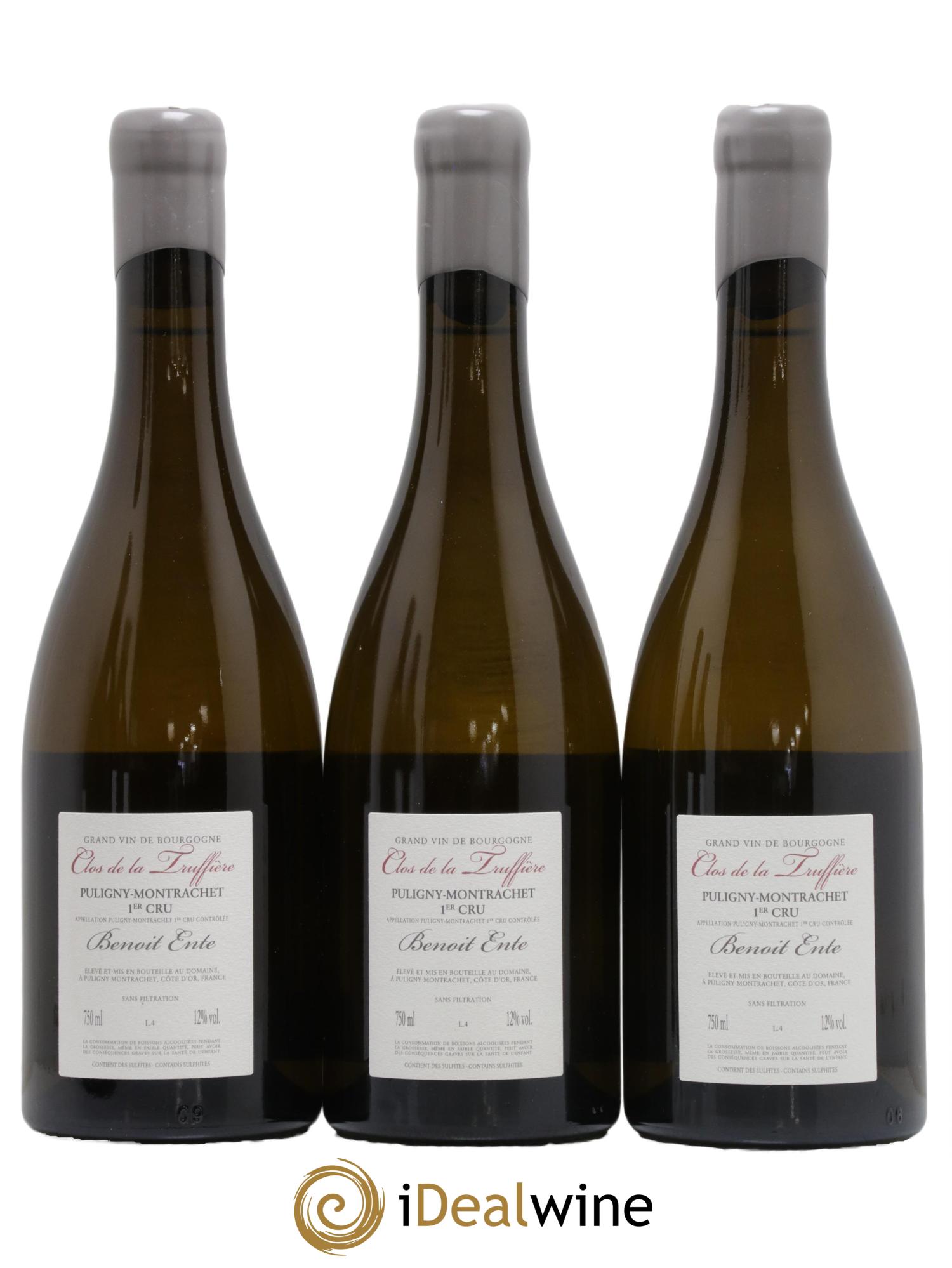 Puligny-Montrachet 1er Cru Clos de la Truffière Benoit Ente 2014 - Lot of 3 bottles - 1