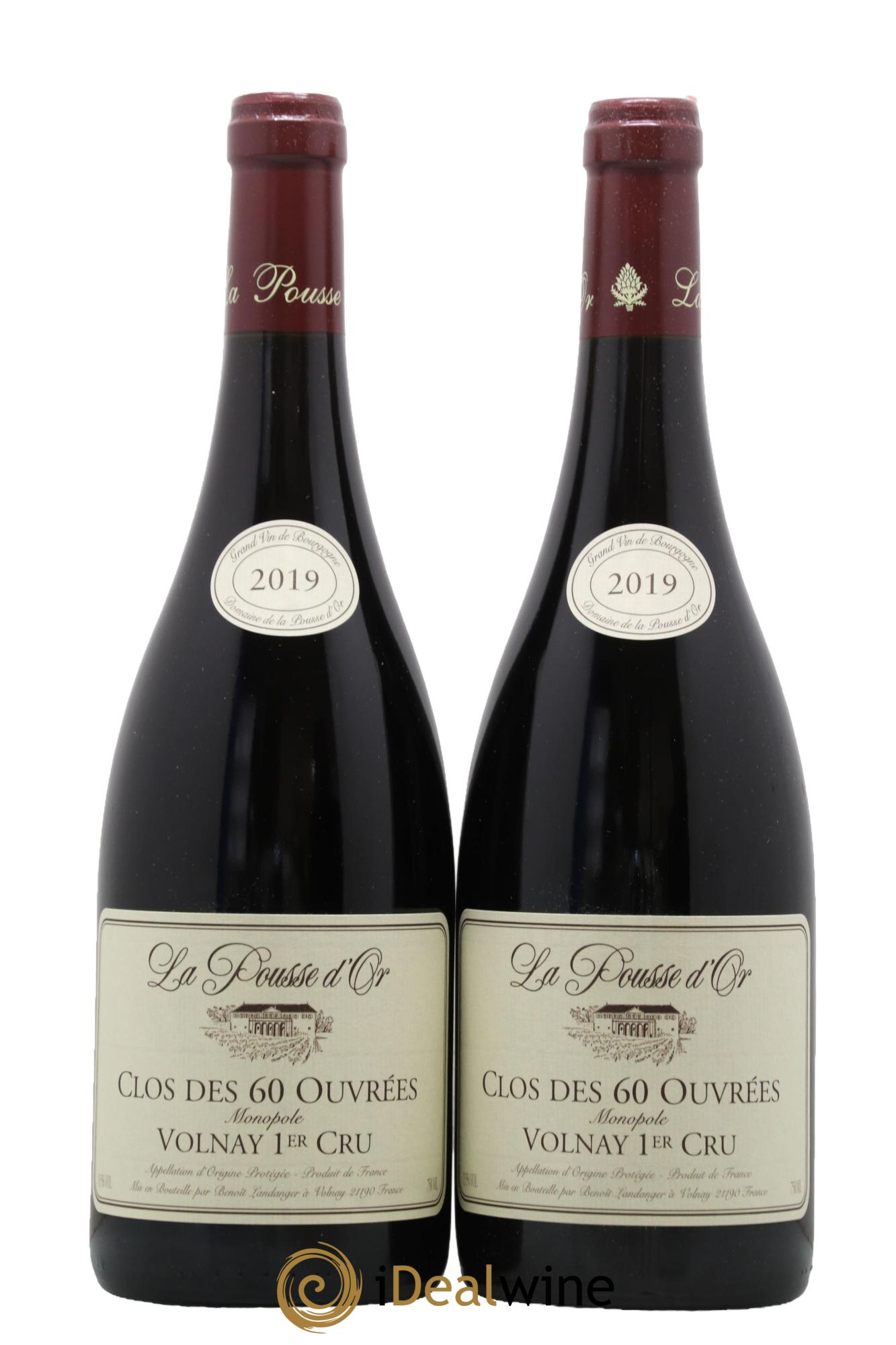 Volnay 1er Cru Clos des 60 ouvrées La Pousse d'Or (Domaine de) 2019 - Lot de 2 bouteilles - 0