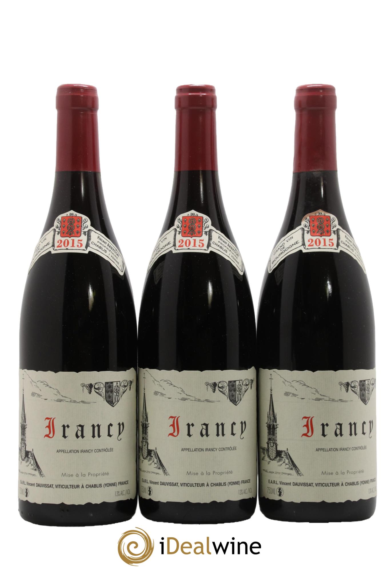 Irancy Vincent Dauvissat (Domaine) 2015 - Lot de 3 bouteilles - 0