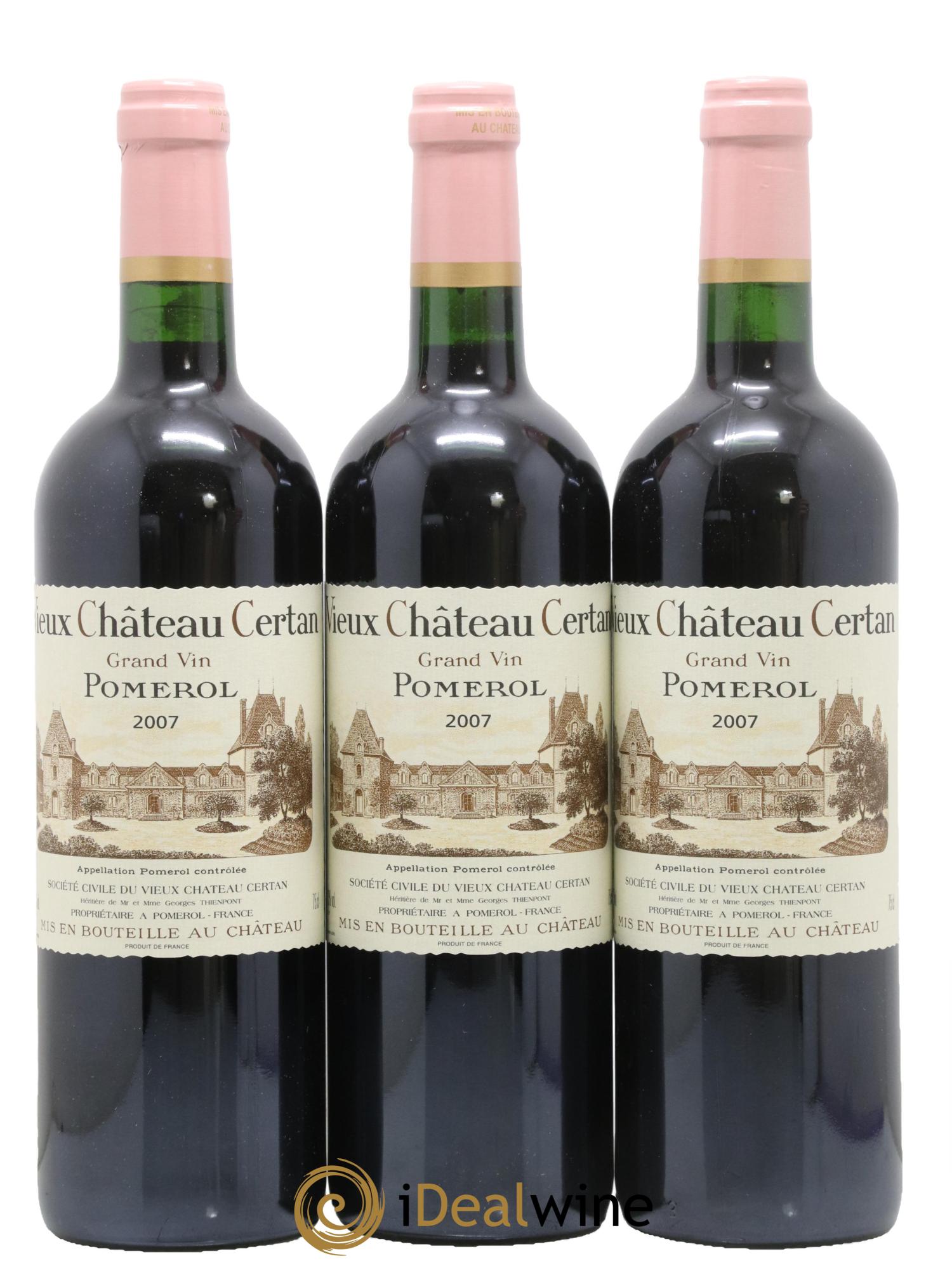 Vieux Château Certan 2007 - Lotto di 3 bottiglie - 0